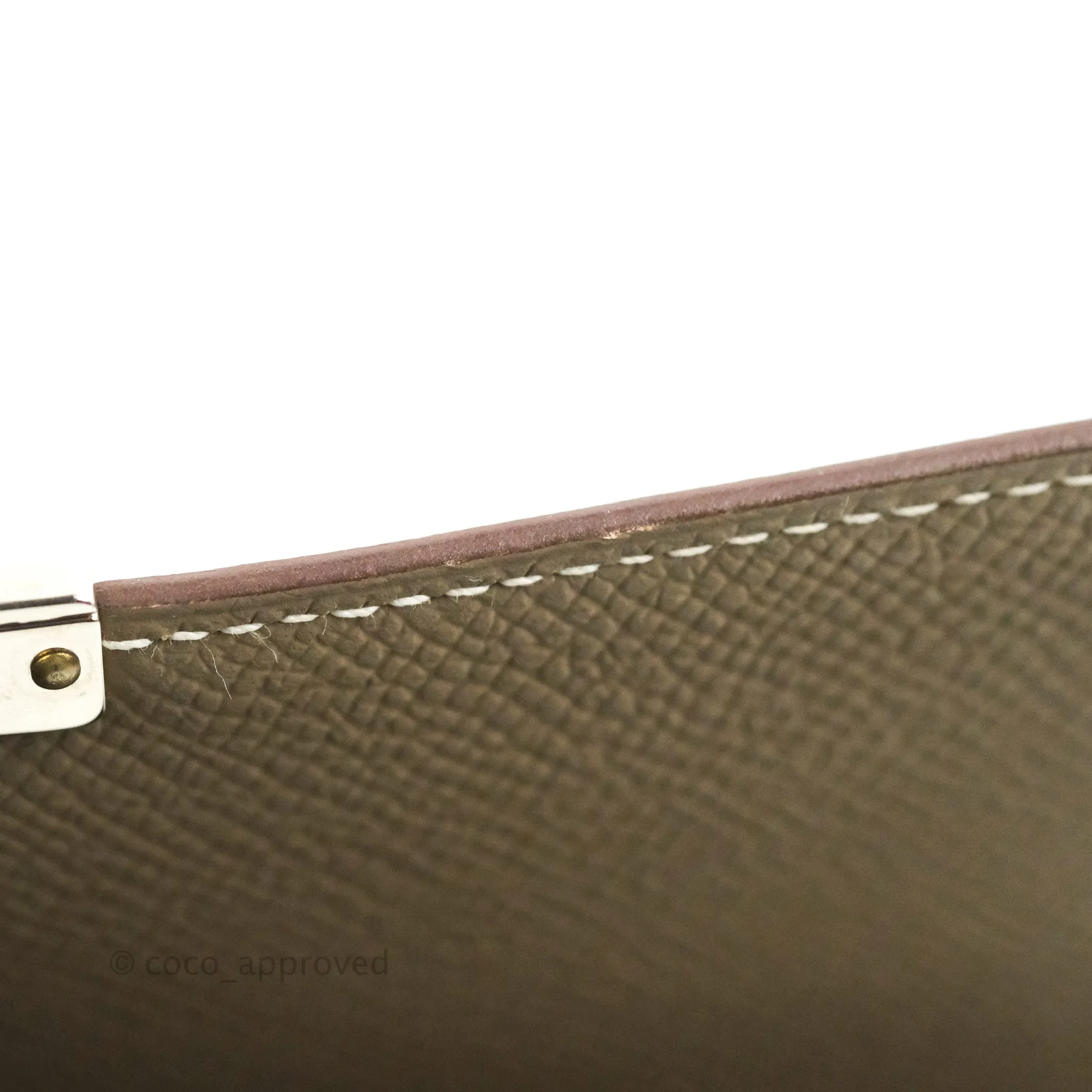 Hermes Epsom Clic 16 Wallet Etoupe 18 Palladium Hardware