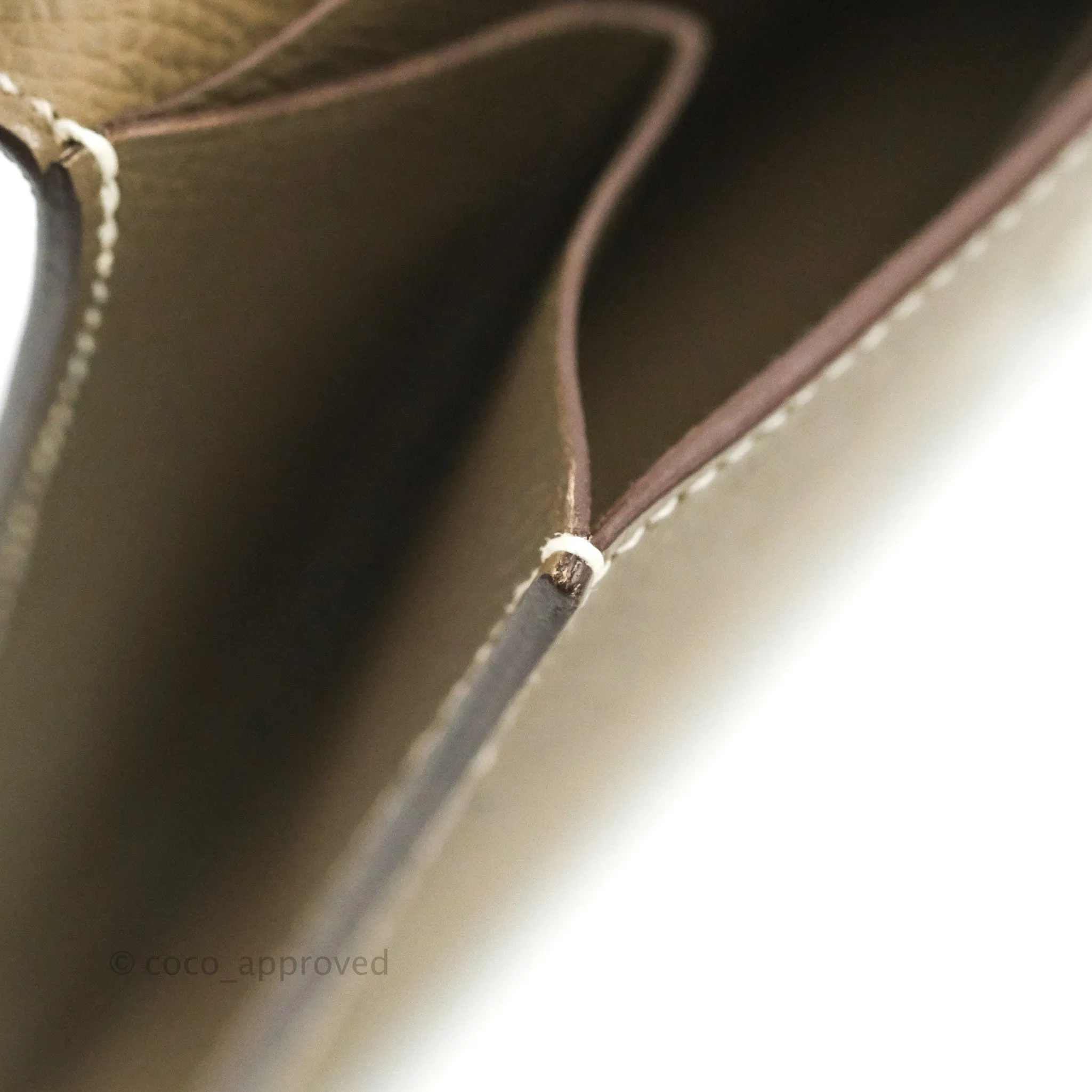 Hermes Epsom Clic 16 Wallet Etoupe 18 Palladium Hardware