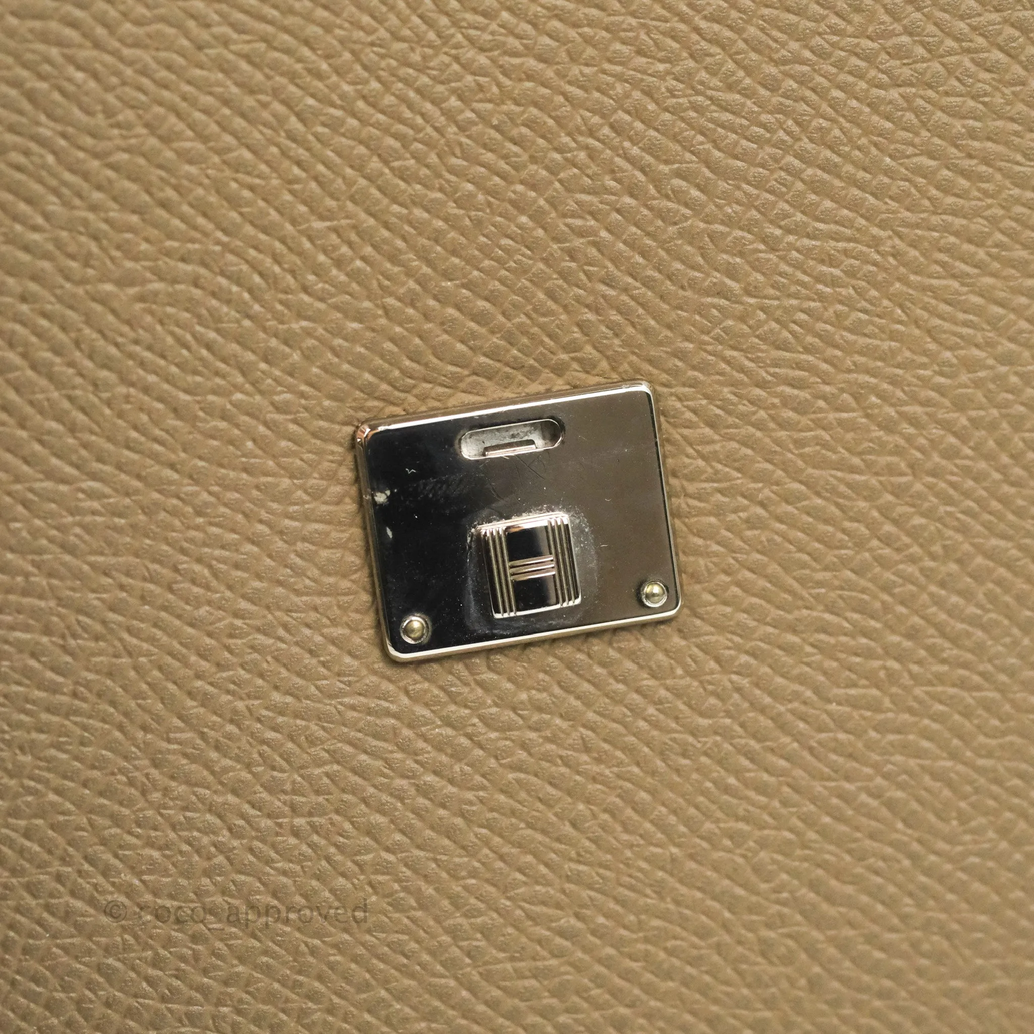 Hermes Epsom Clic 16 Wallet Etoupe 18 Palladium Hardware
