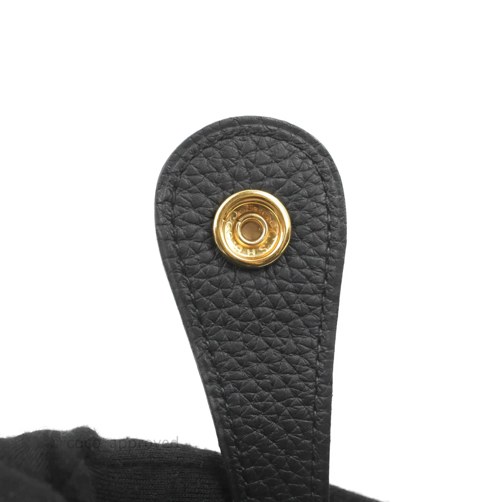 Hermes Evelyne III 29 Black Clemence Gold Hardware