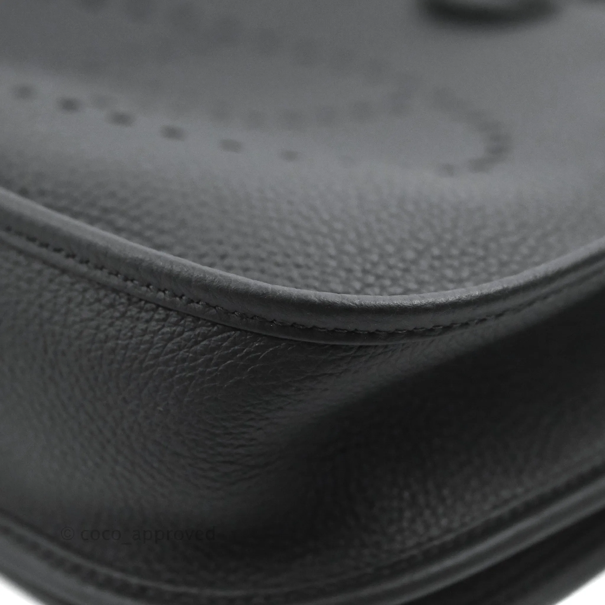 Hermes Evelyne III 29 Black Clemence Gold Hardware