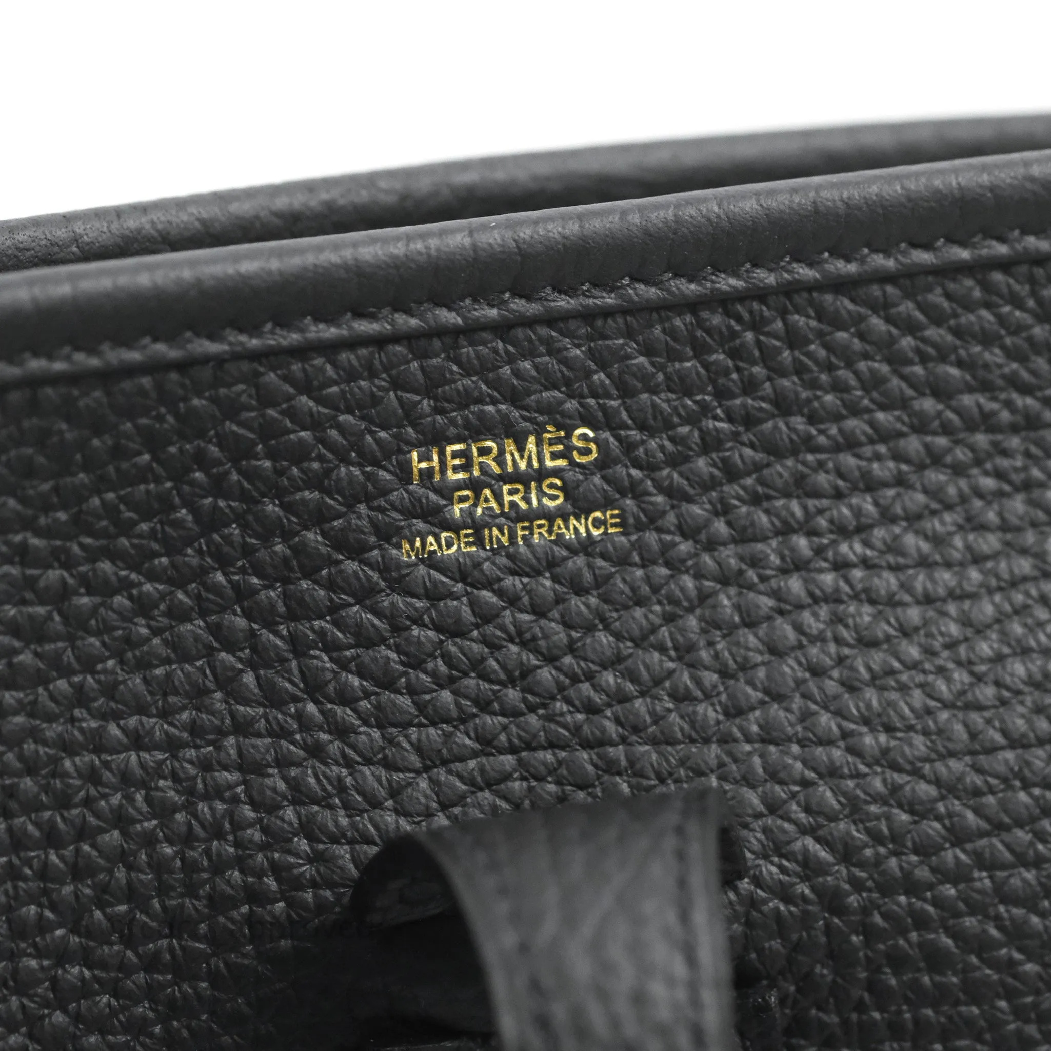 Hermes Evelyne III 29 Black Clemence Gold Hardware