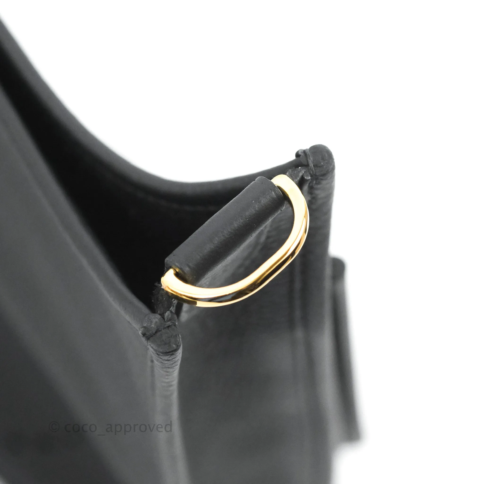 Hermes Evelyne III 29 Black Clemence Gold Hardware