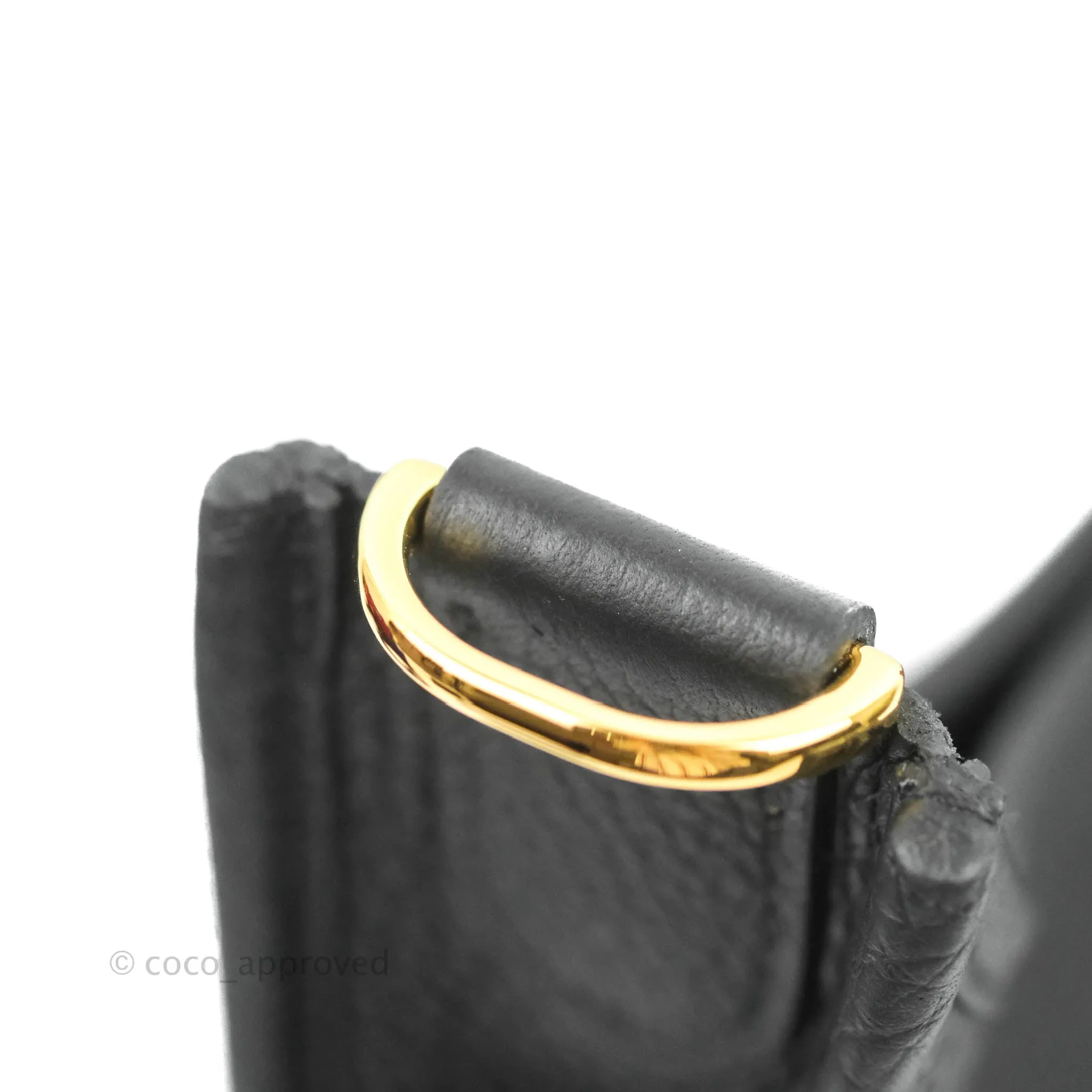 Hermes Evelyne III 29 Black Clemence Gold Hardware