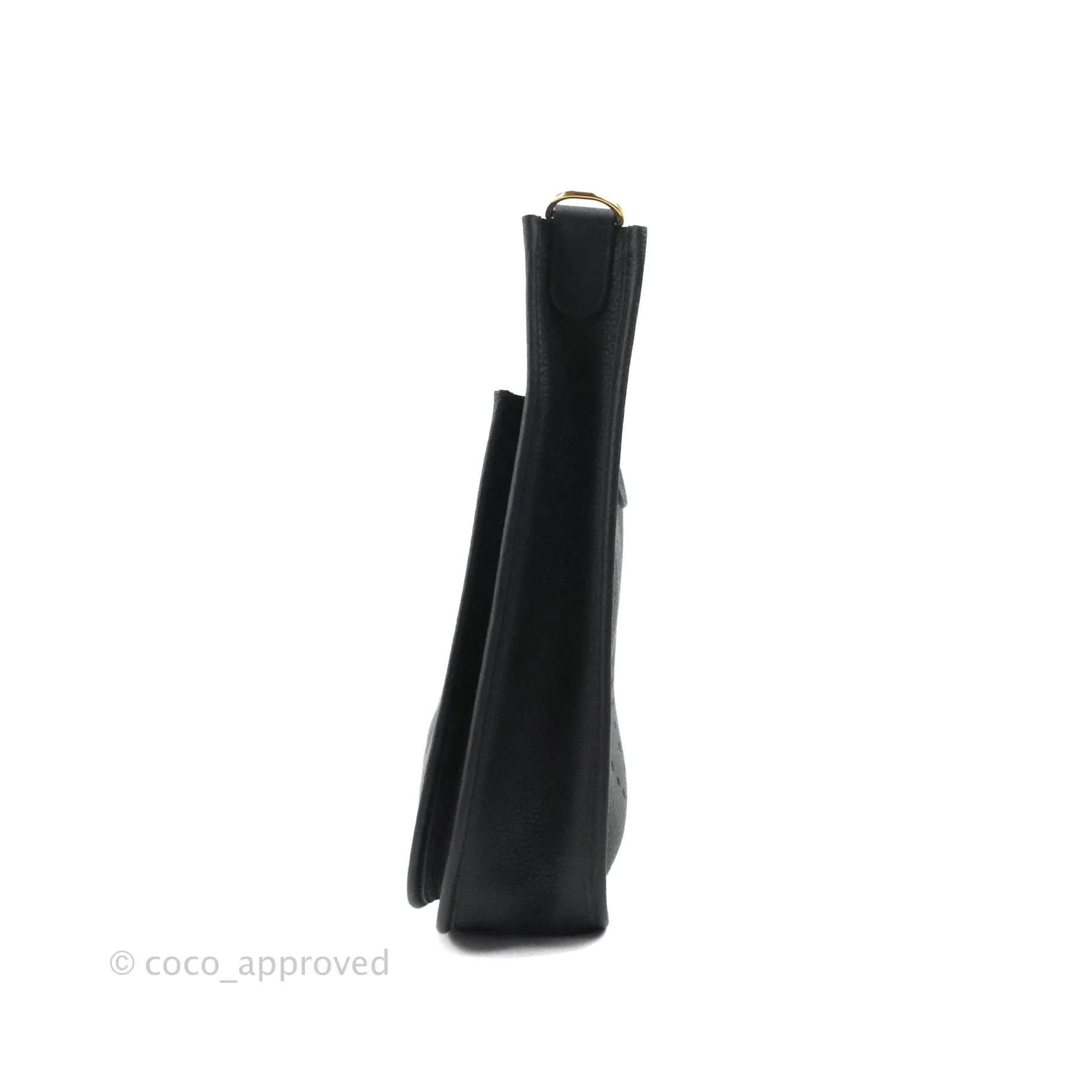 Hermes Evelyne III 29 Black Clemence Gold Hardware
