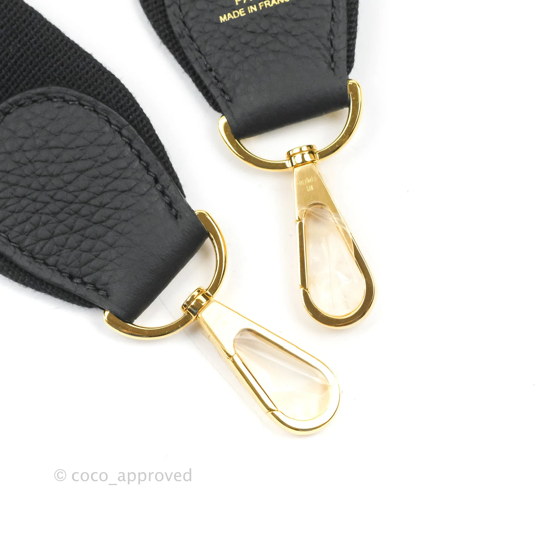 Hermes Evelyne III 29 Black Clemence Gold Hardware
