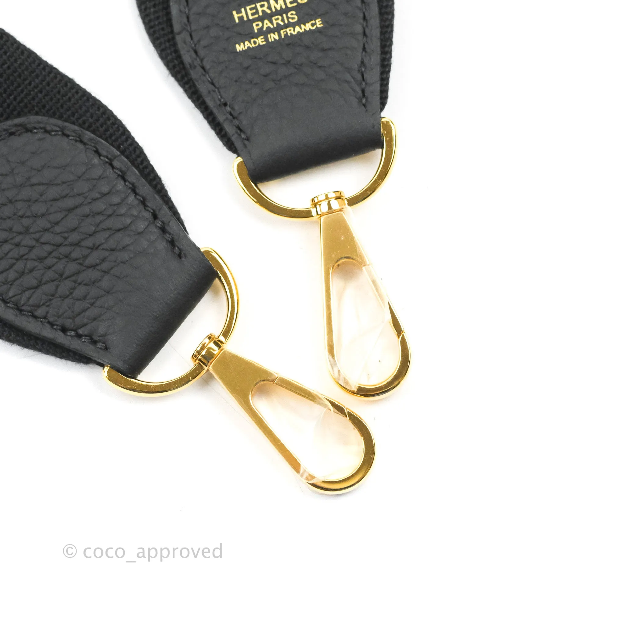 Hermes Evelyne III 29 Black Clemence Gold Hardware