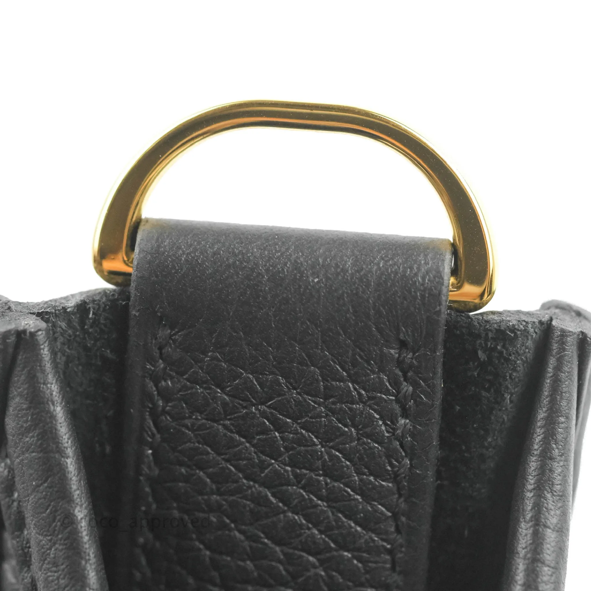 Hermes Evelyne III 29 Black Clemence Gold Hardware