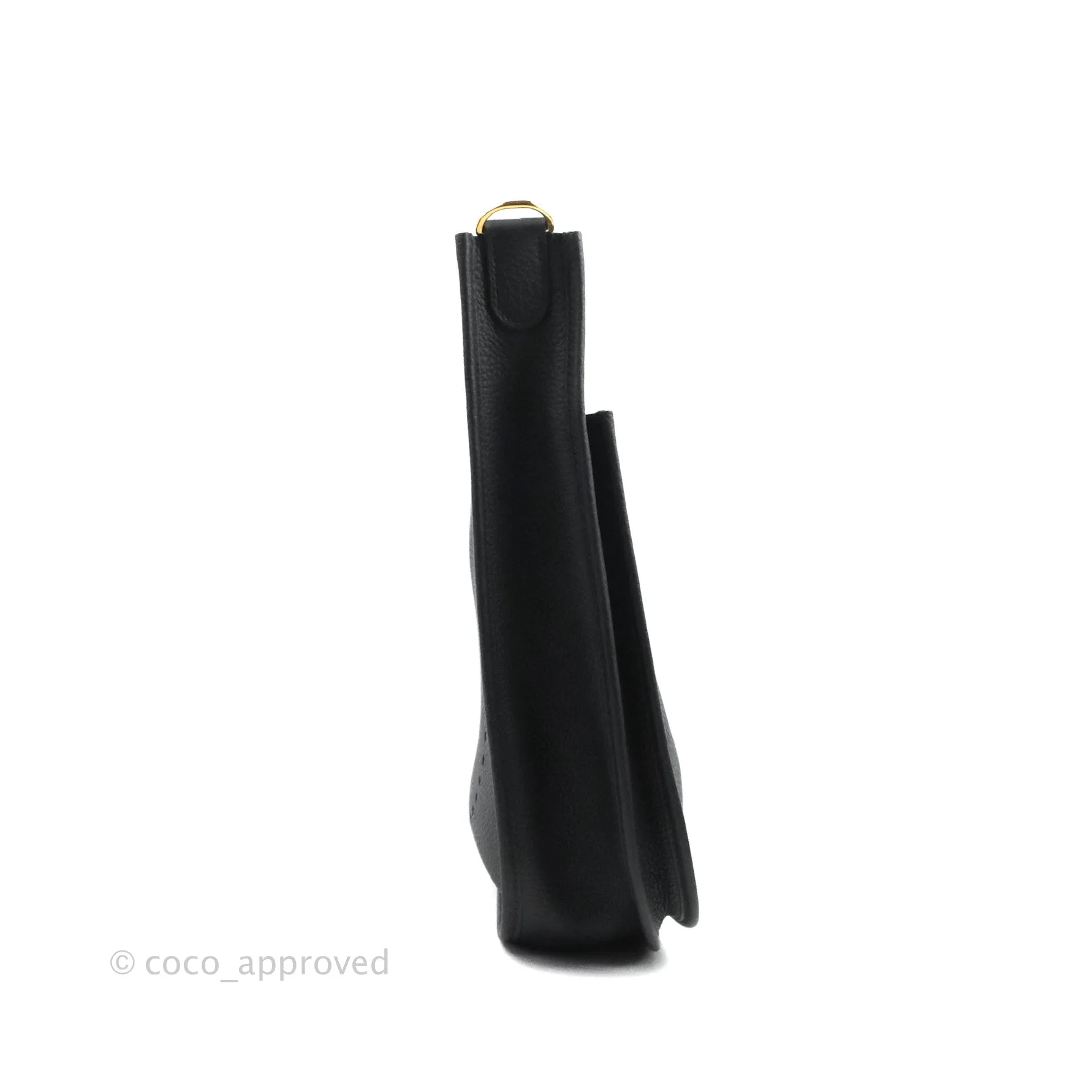Hermes Evelyne III 29 Black Clemence Gold Hardware