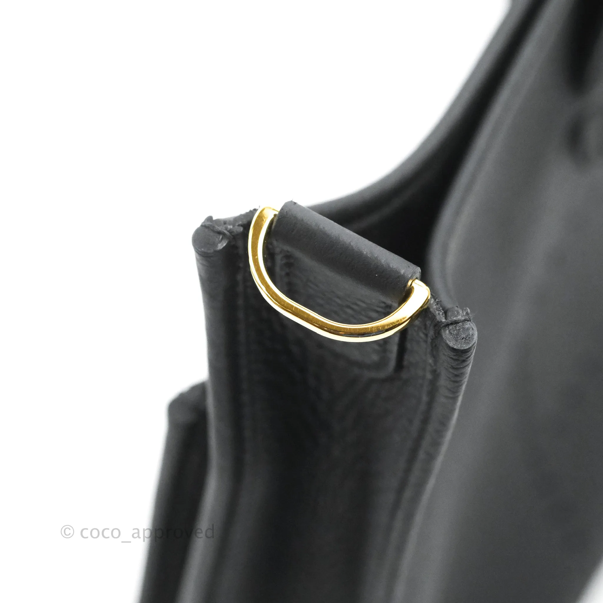 Hermes Evelyne III 29 Black Clemence Gold Hardware