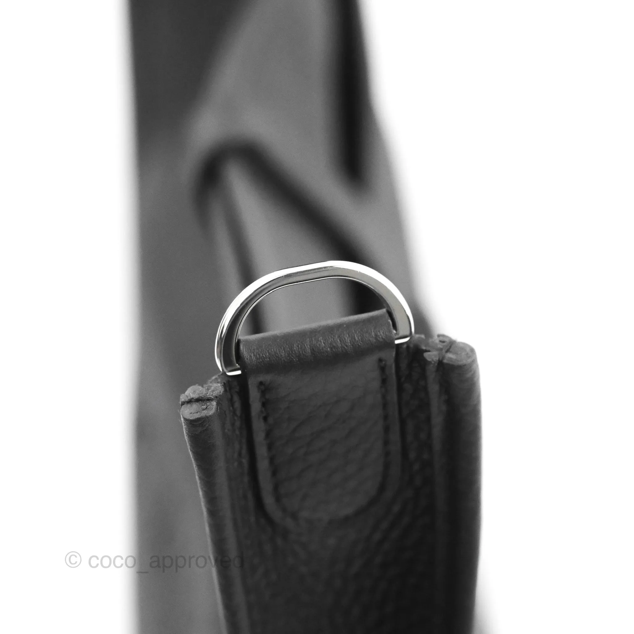 Hermes Evelyne III 29 Black Clemence Silver Hardware