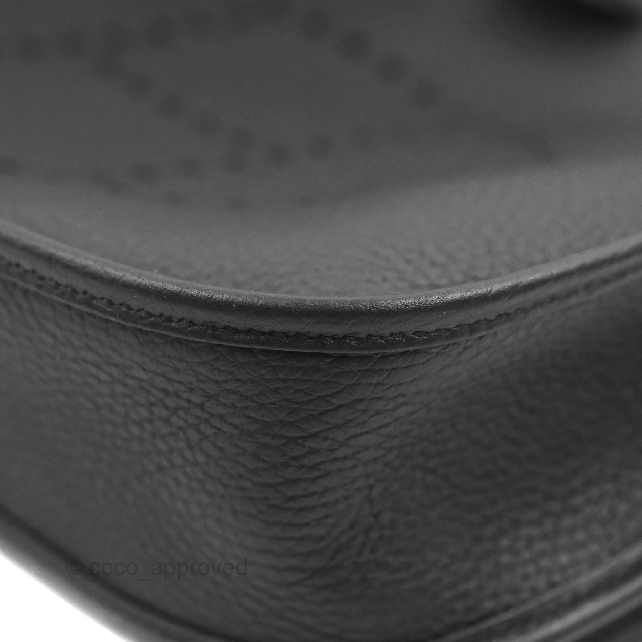 Hermes Evelyne III 29 Black Clemence Silver Hardware