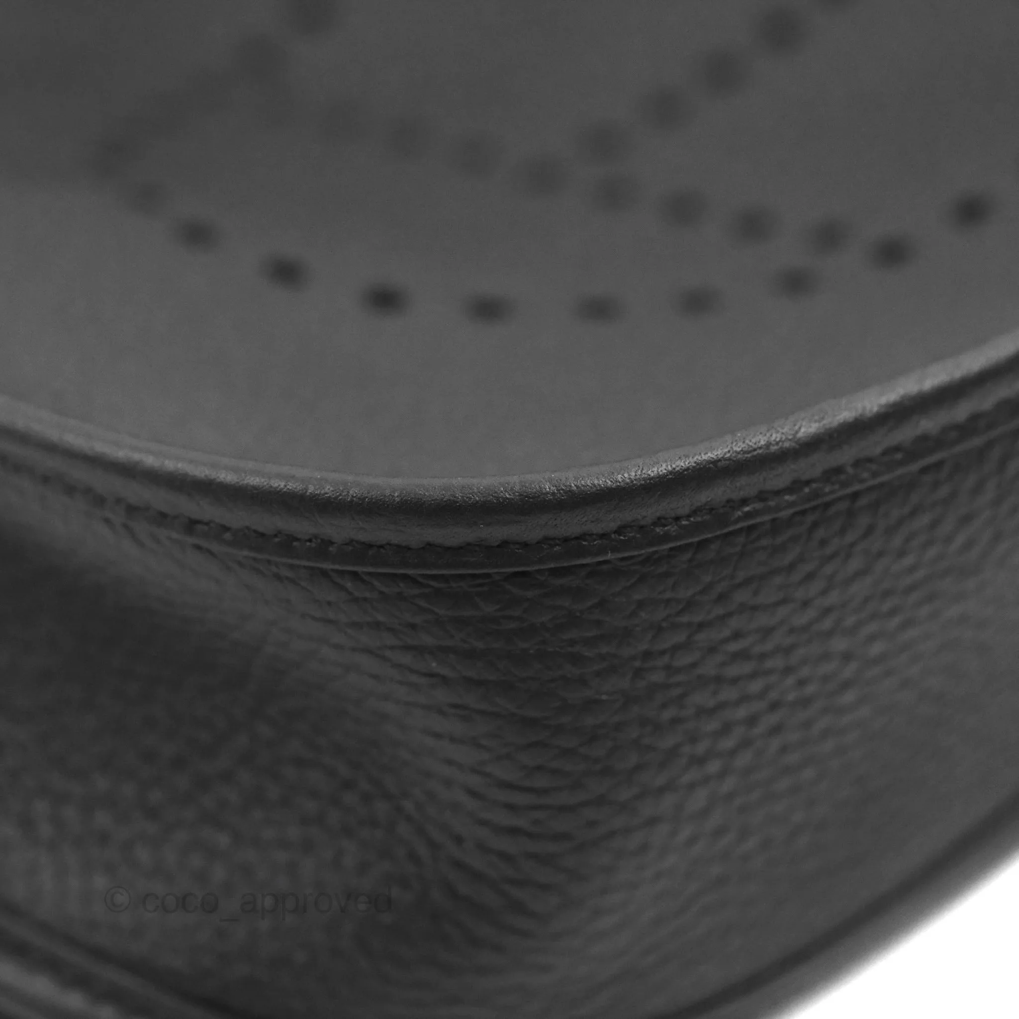 Hermes Evelyne III 29 Black Clemence Silver Hardware
