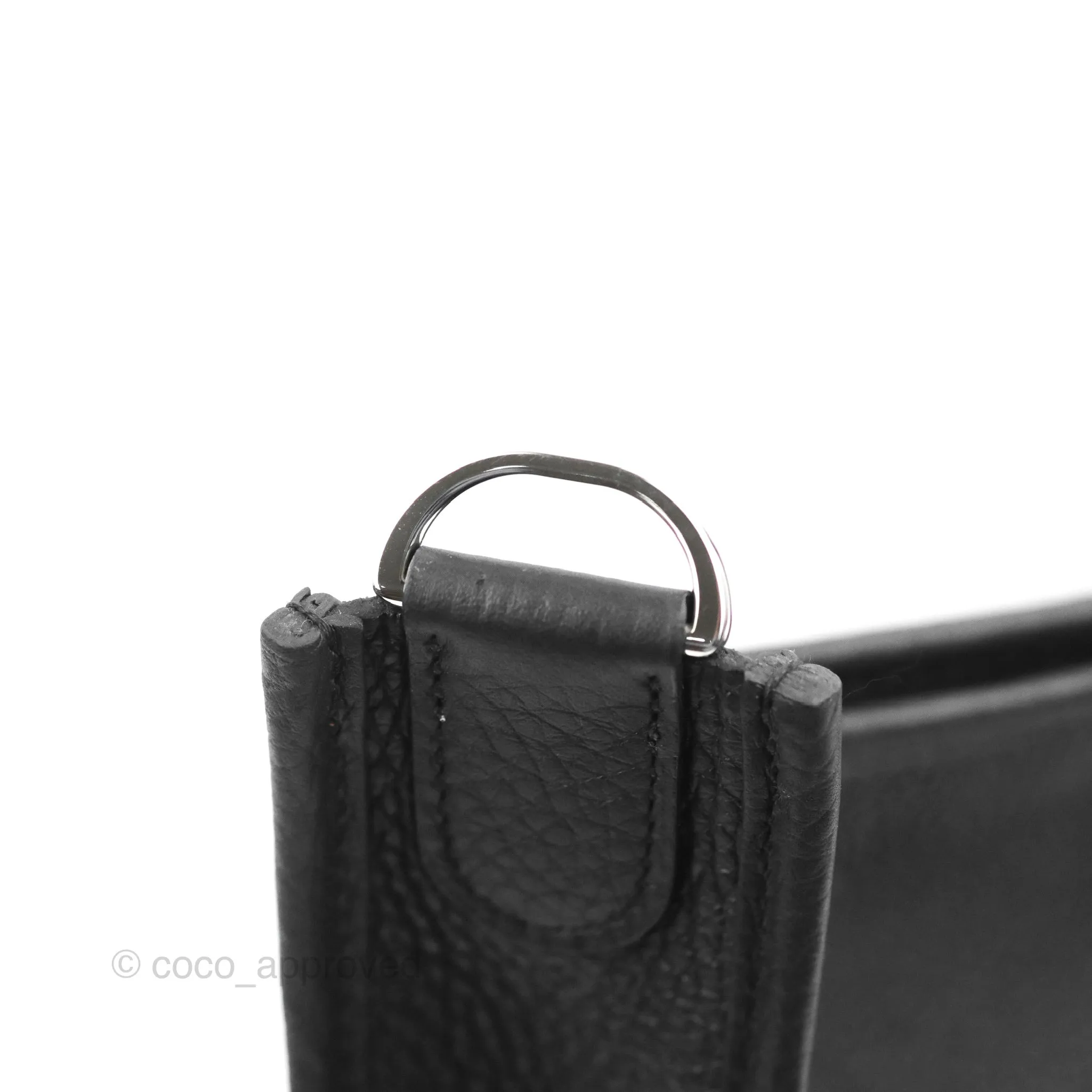 Hermes Evelyne III 29 Black Clemence Silver Hardware