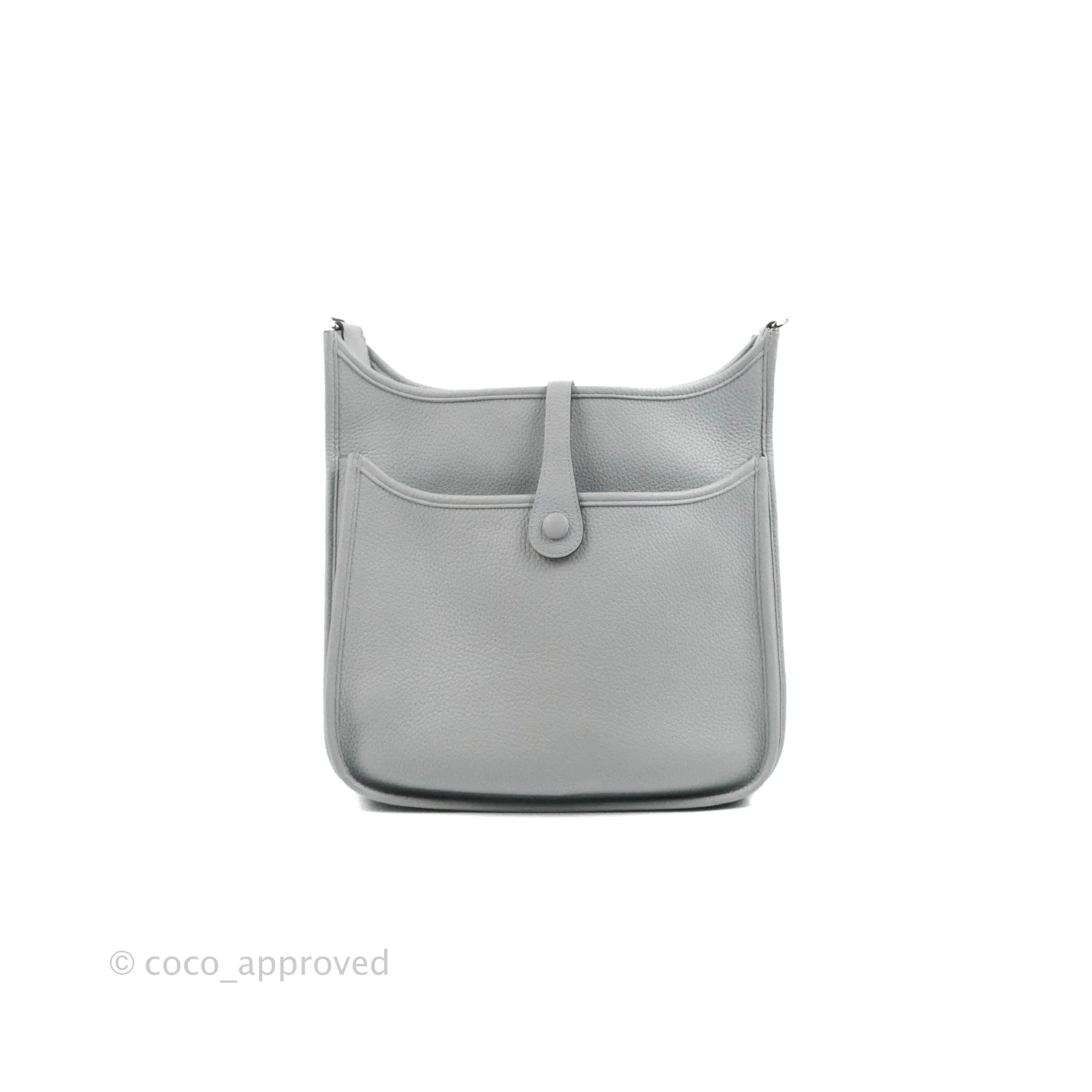 Hermes Evelyne III 29 Bleu Pale Clemence Palladium Hardware