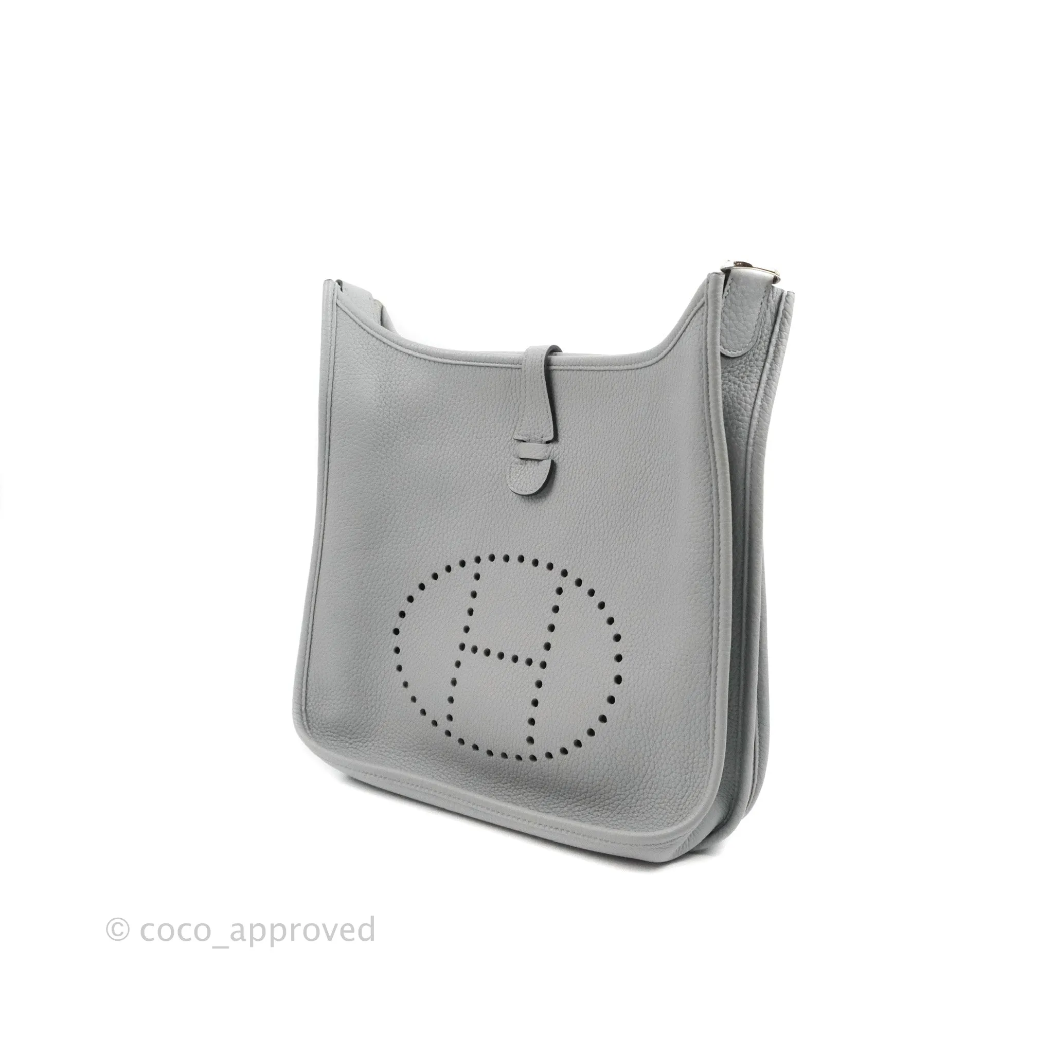 Hermes Evelyne III 29 Bleu Pale Clemence Palladium Hardware
