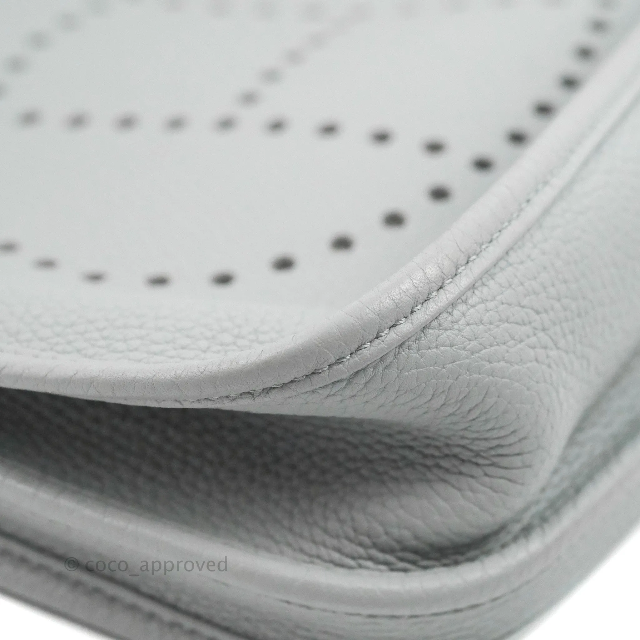 Hermes Evelyne III 29 Bleu Pale Clemence Palladium Hardware