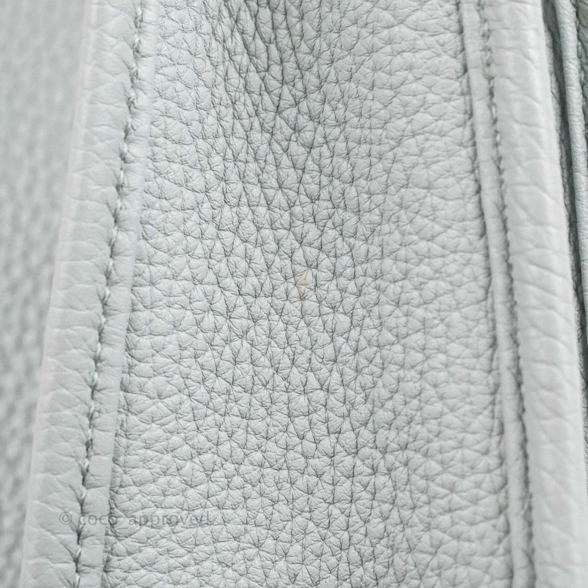 Hermes Evelyne III 29 Bleu Pale Clemence Palladium Hardware