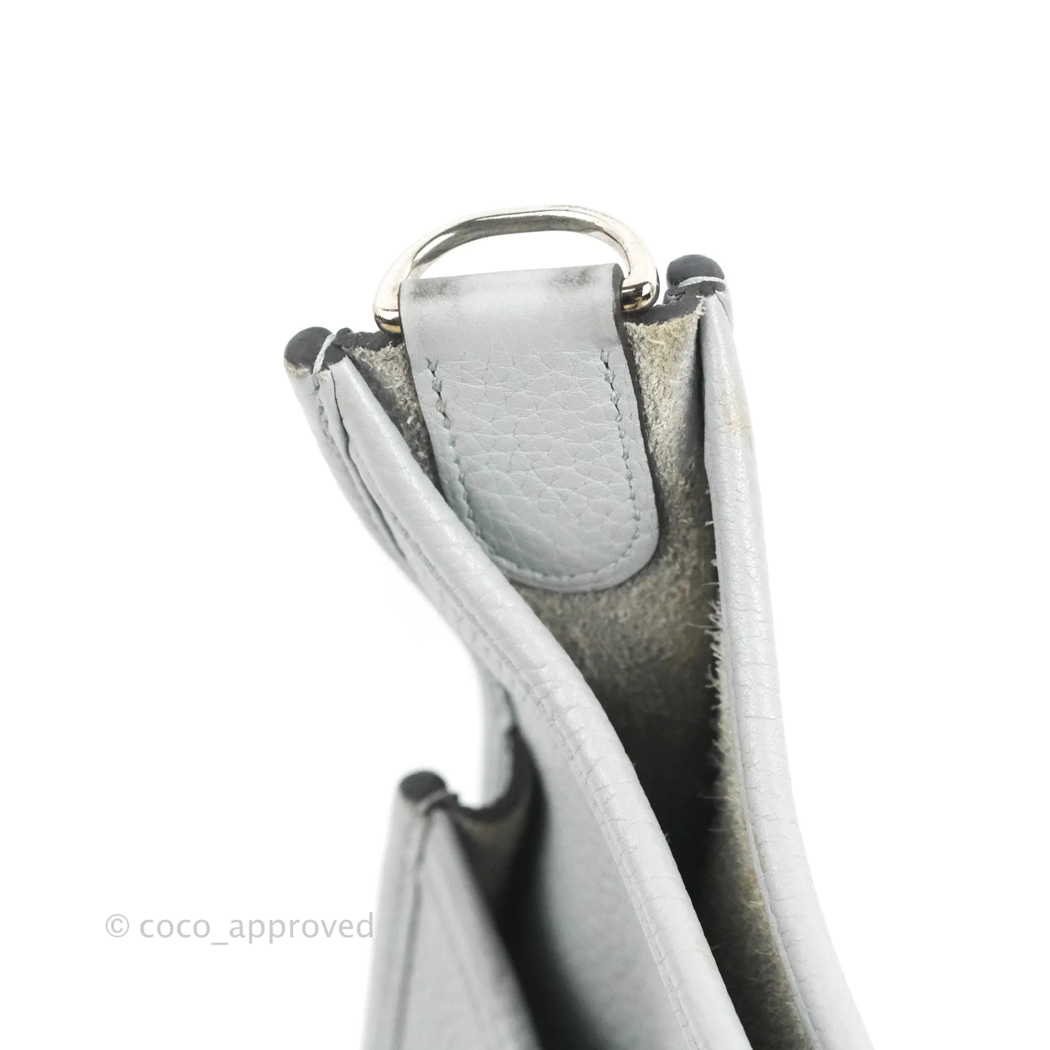 Hermes Evelyne III 29 Bleu Pale Clemence Palladium Hardware