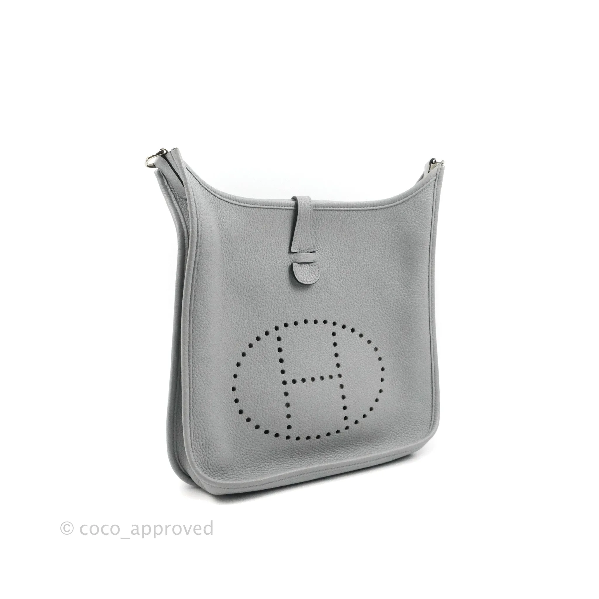 Hermes Evelyne III 29 Bleu Pale Clemence Palladium Hardware