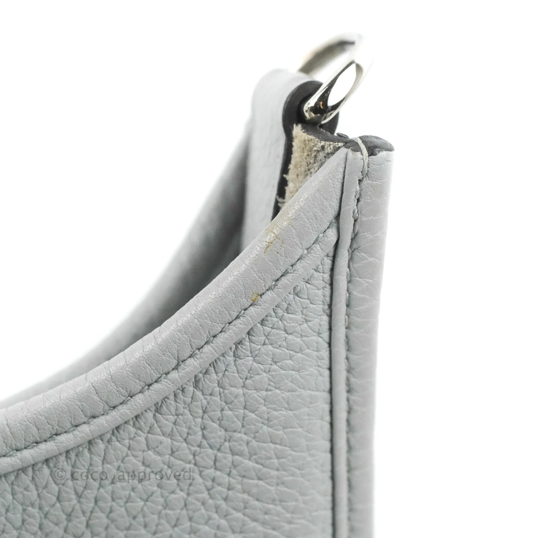 Hermes Evelyne III 29 Bleu Pale Clemence Palladium Hardware