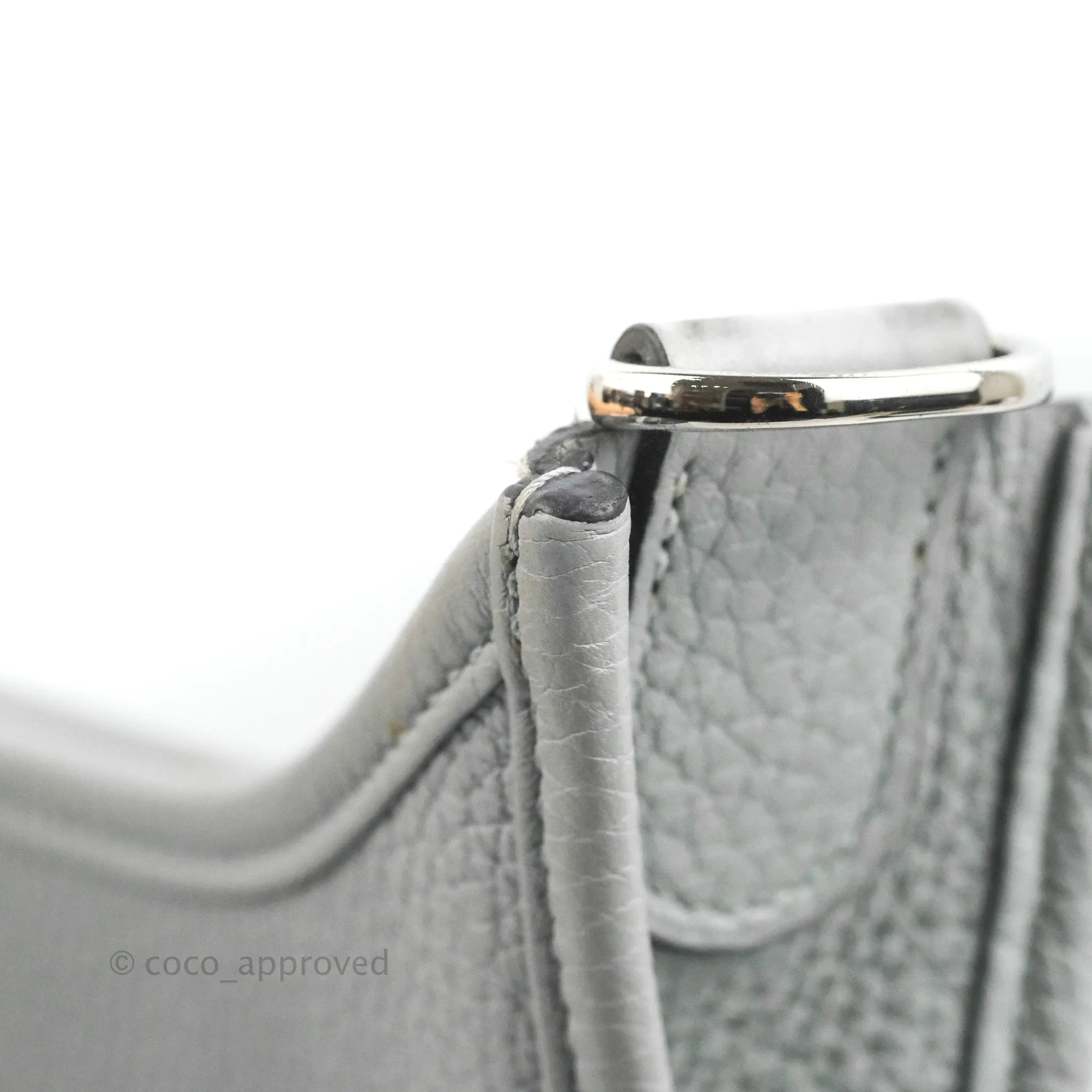 Hermes Evelyne III 29 Bleu Pale Clemence Palladium Hardware