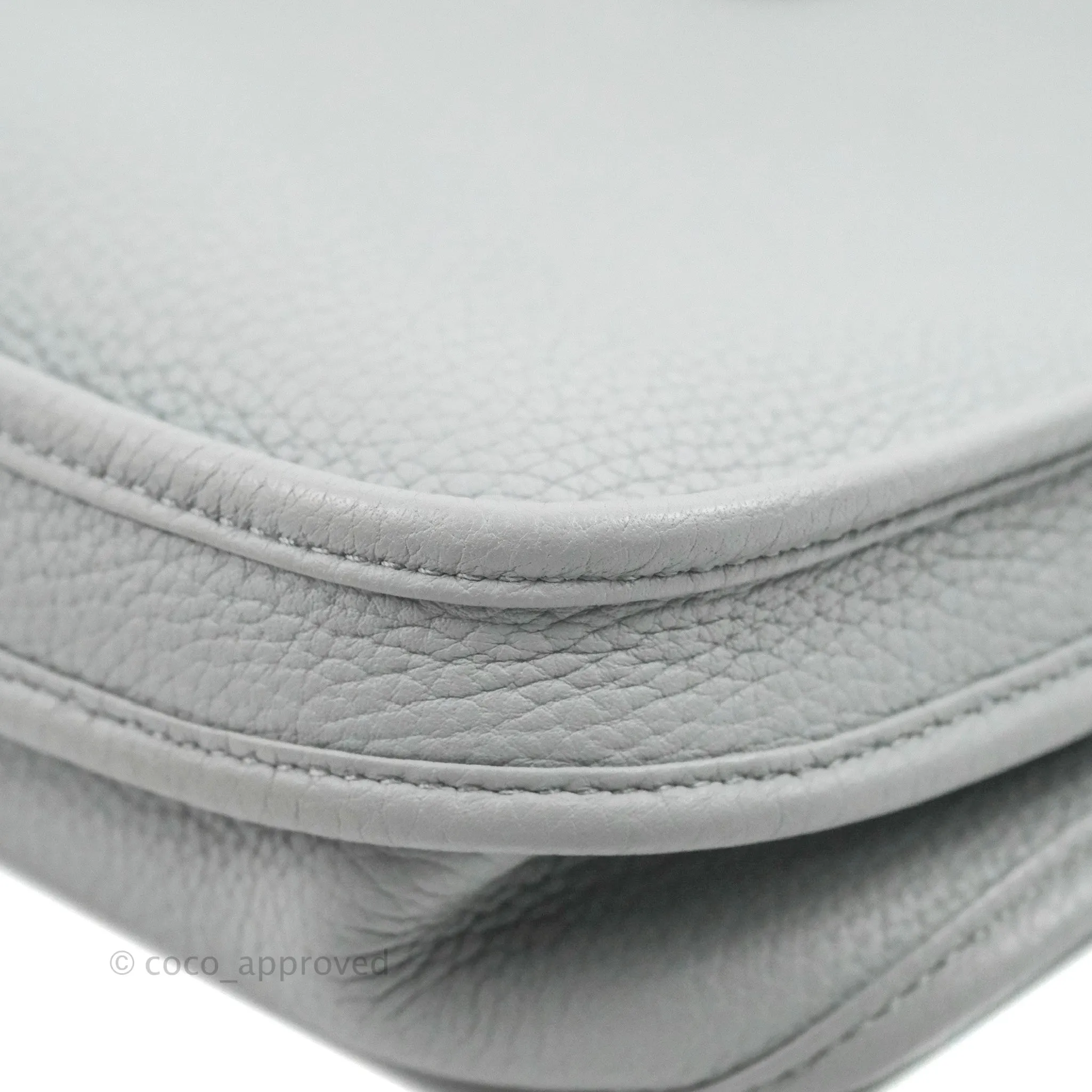 Hermes Evelyne III 29 Bleu Pale Clemence Palladium Hardware