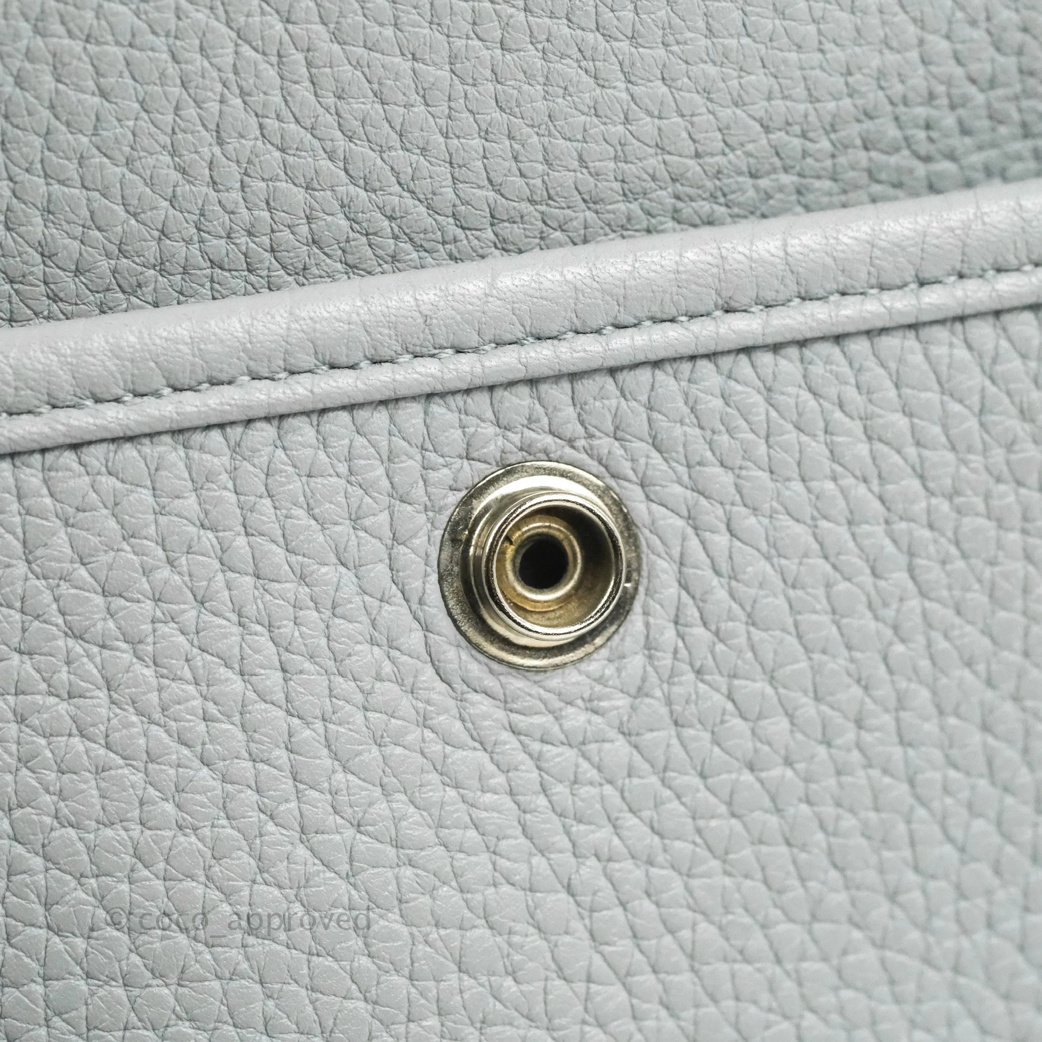 Hermes Evelyne III 29 Bleu Pale Clemence Palladium Hardware