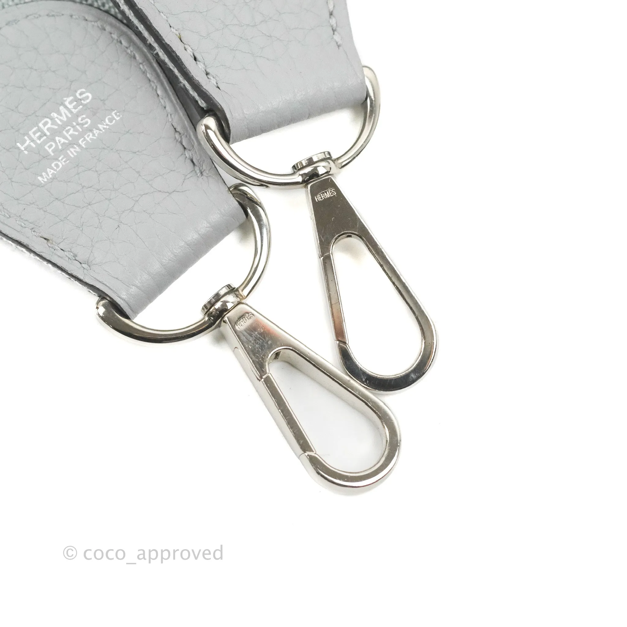Hermes Evelyne III 29 Bleu Pale Clemence Palladium Hardware