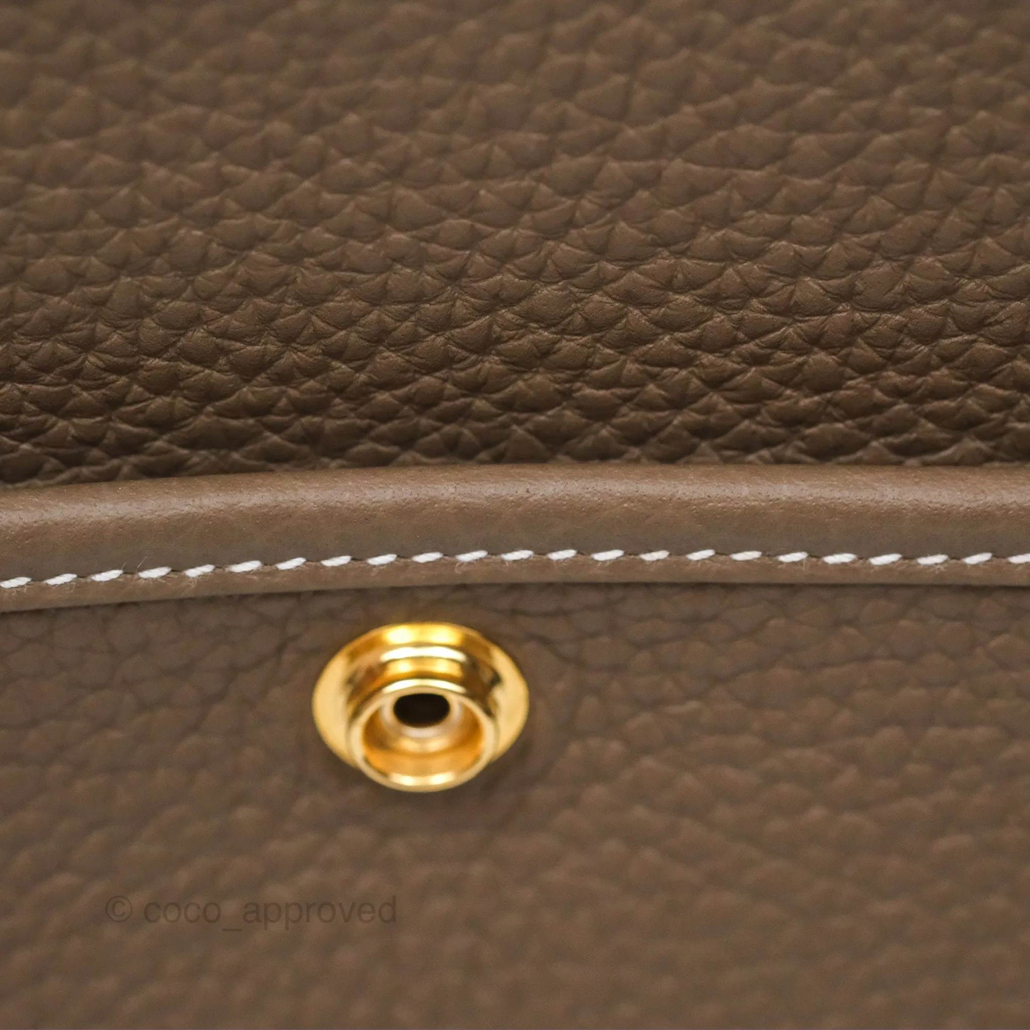 Hermes Evelyne III 29 Etoupe 18 Clemence Gold Hardware