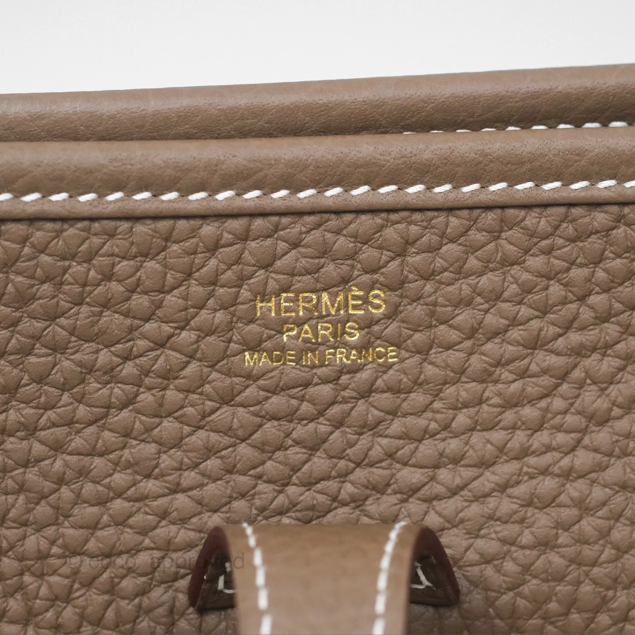 Hermes Evelyne III 29 Etoupe 18 Clemence Gold Hardware