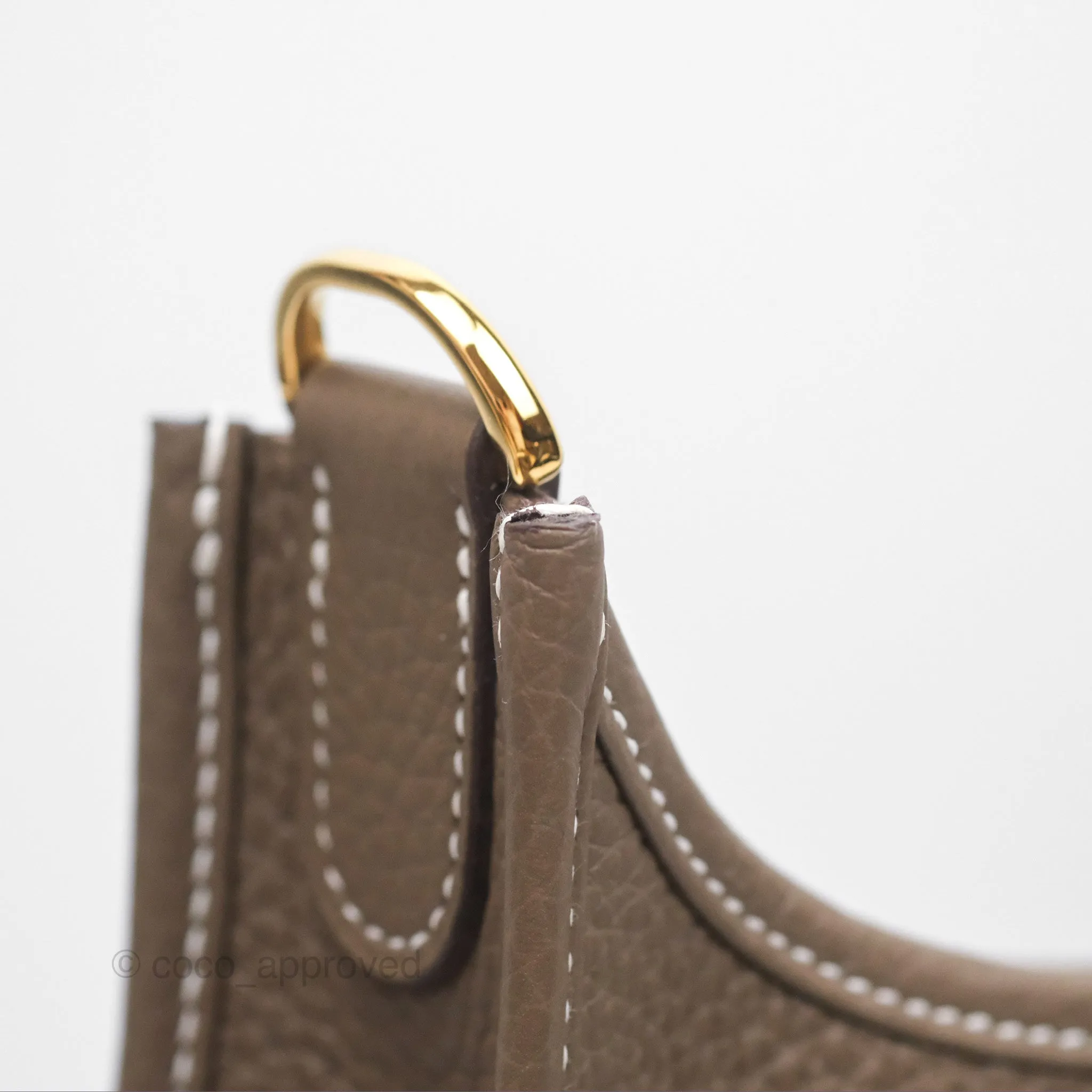 Hermes Evelyne III 29 Etoupe 18 Clemence Gold Hardware