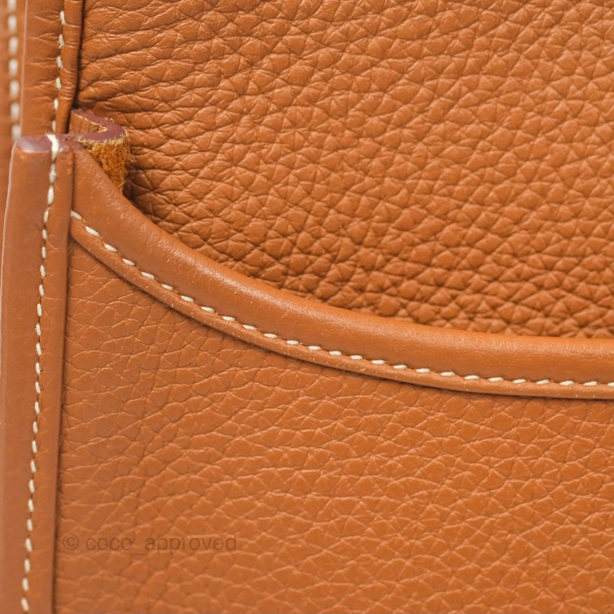 Hermes Evelyne III 29 Gold Clemence Gold Hardware