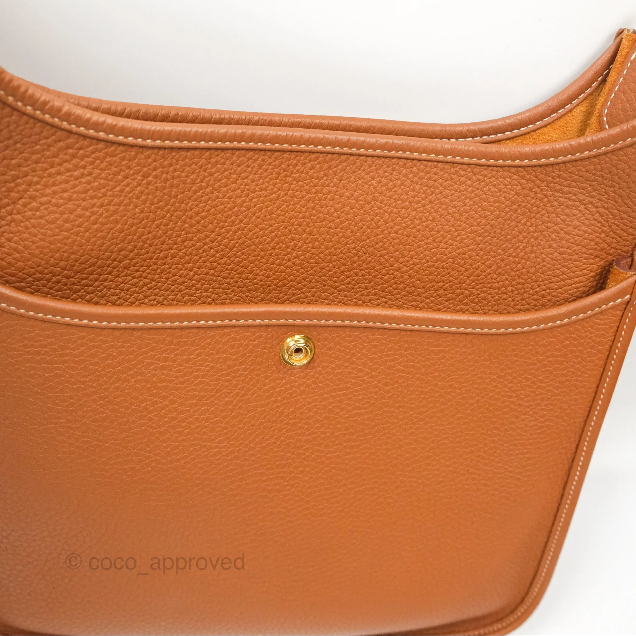 Hermes Evelyne III 29 Gold Clemence Gold Hardware