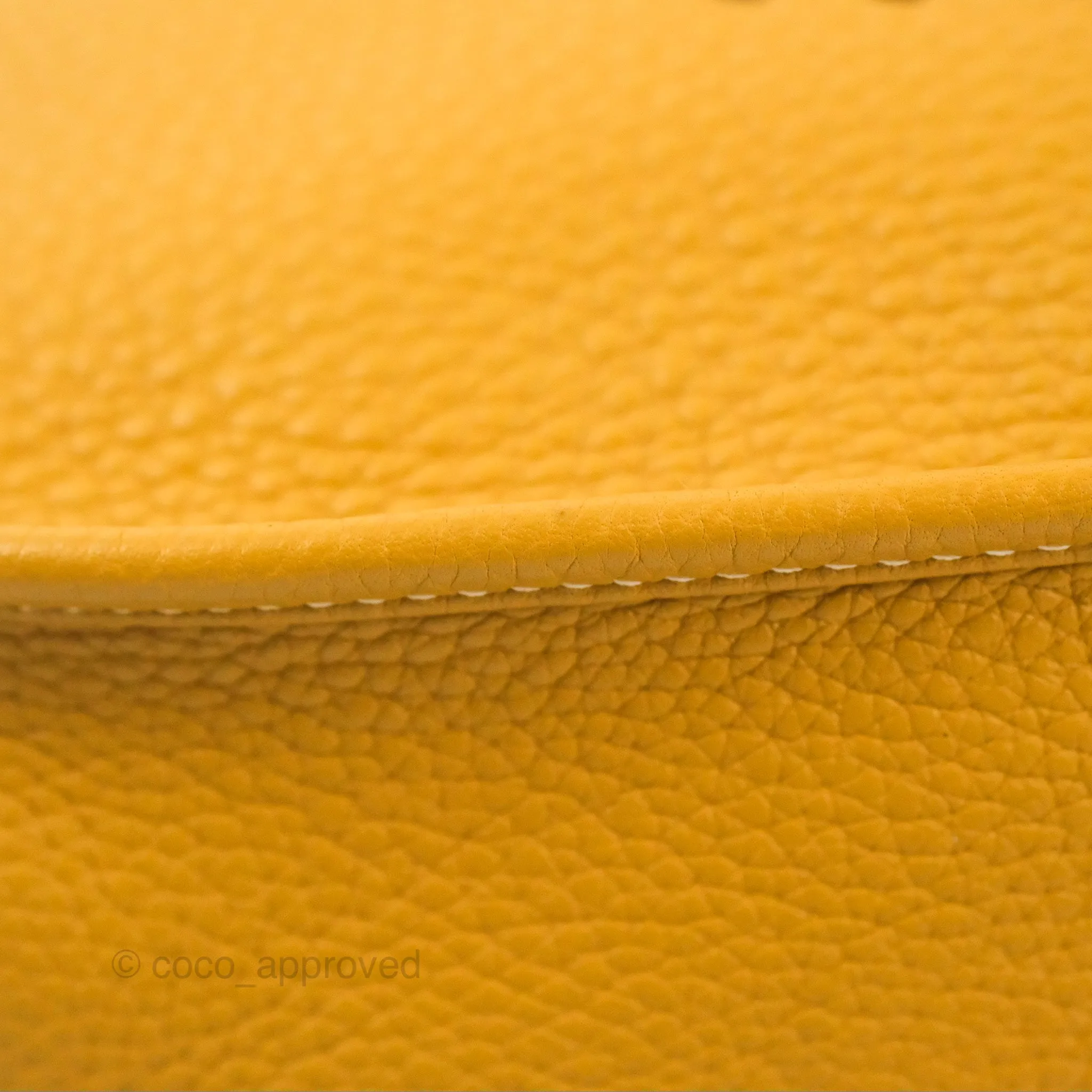 Hermes Evelyne III 29 Mustard Clemence Palladium Hardware