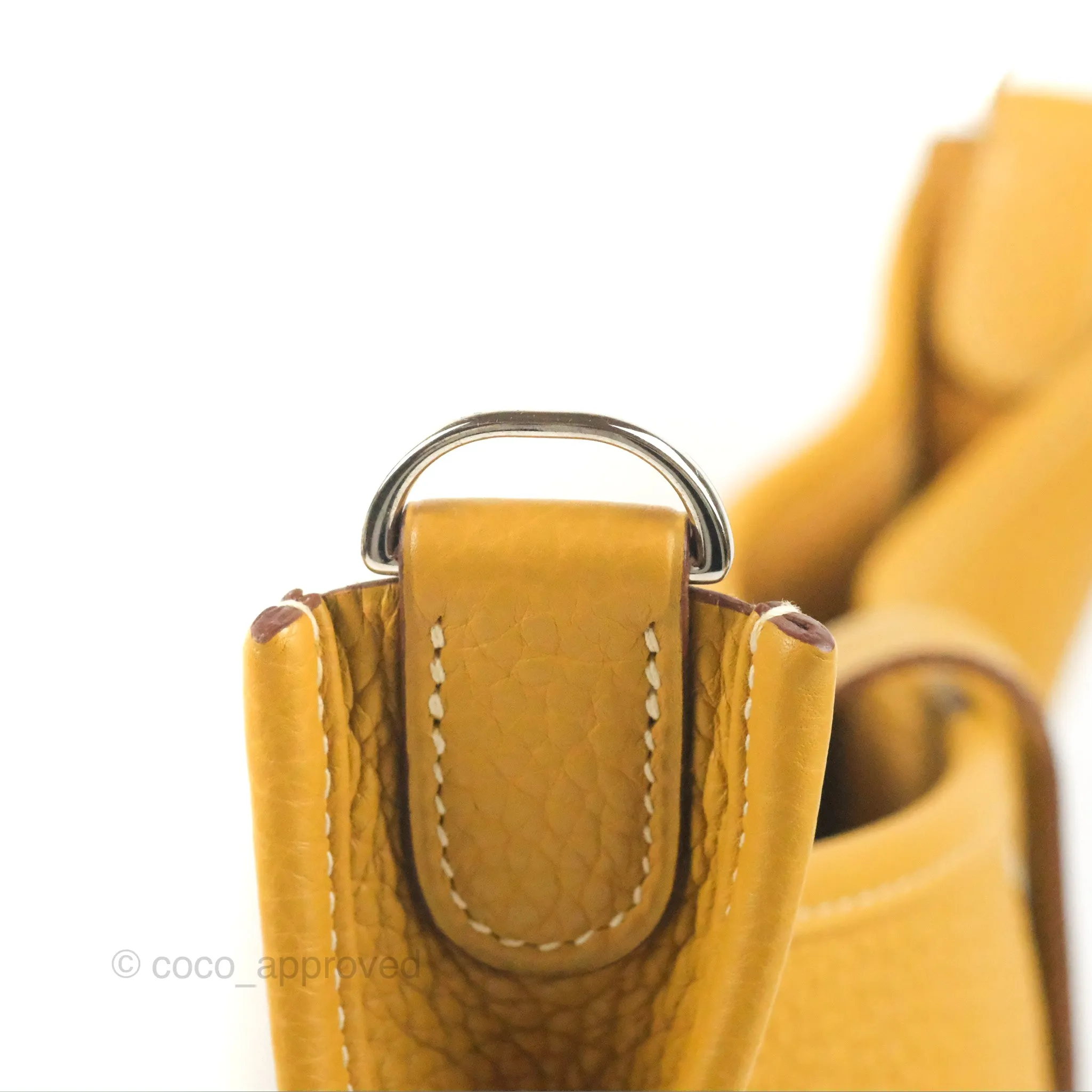Hermes Evelyne III 29 Mustard Clemence Palladium Hardware