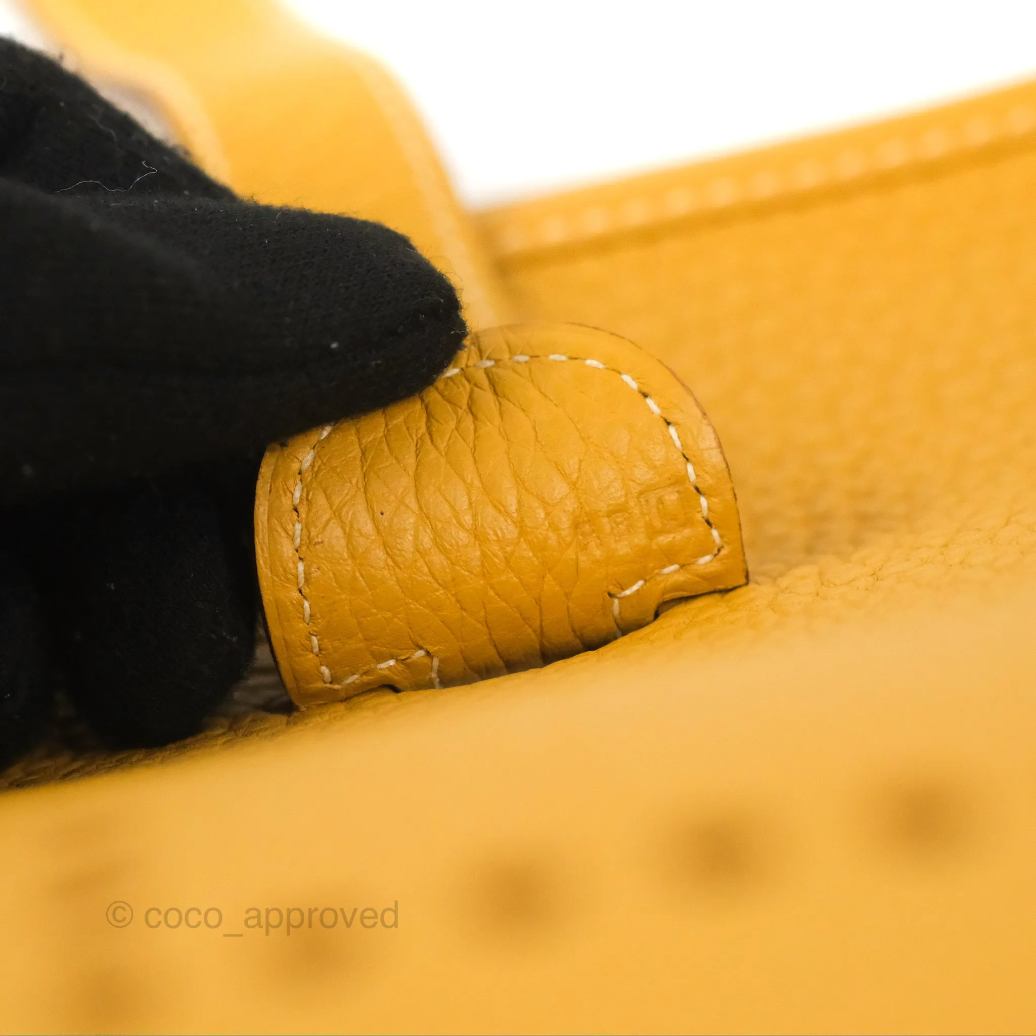 Hermes Evelyne III 29 Mustard Clemence Palladium Hardware