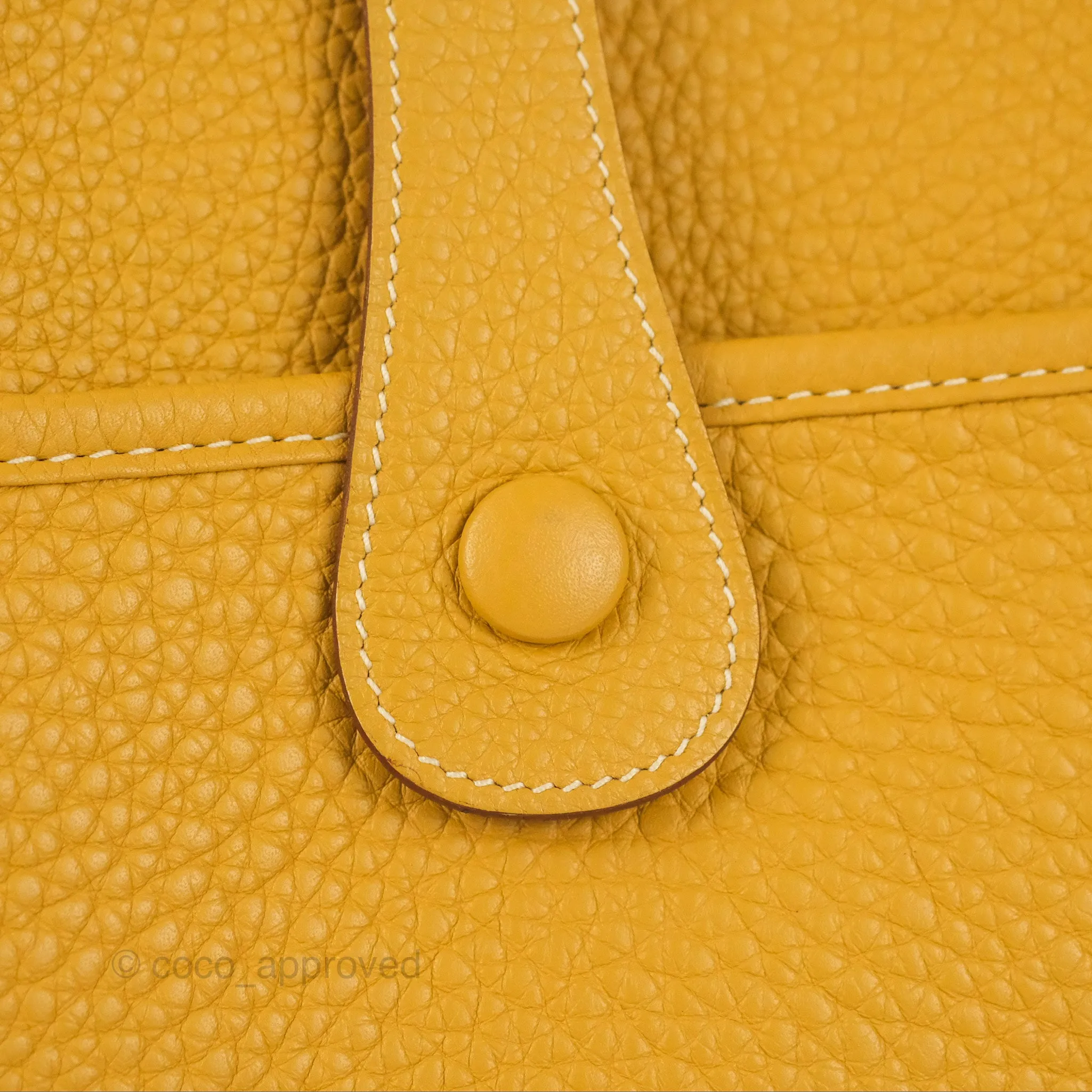 Hermes Evelyne III 29 Mustard Clemence Palladium Hardware