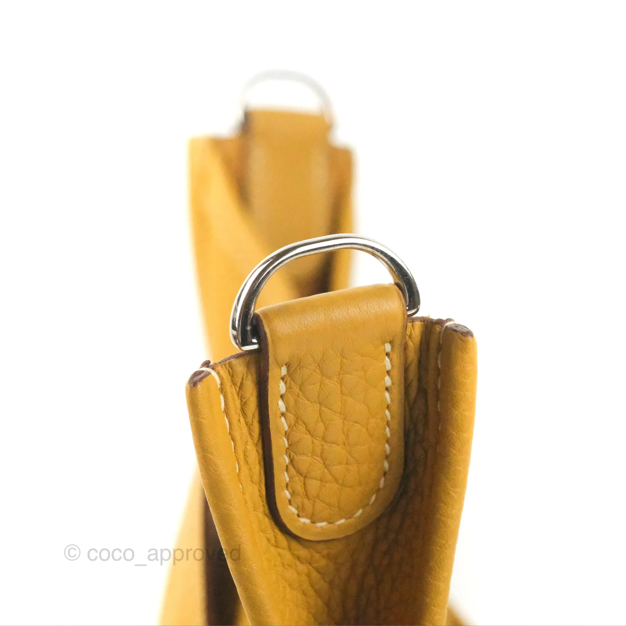 Hermes Evelyne III 29 Mustard Clemence Palladium Hardware