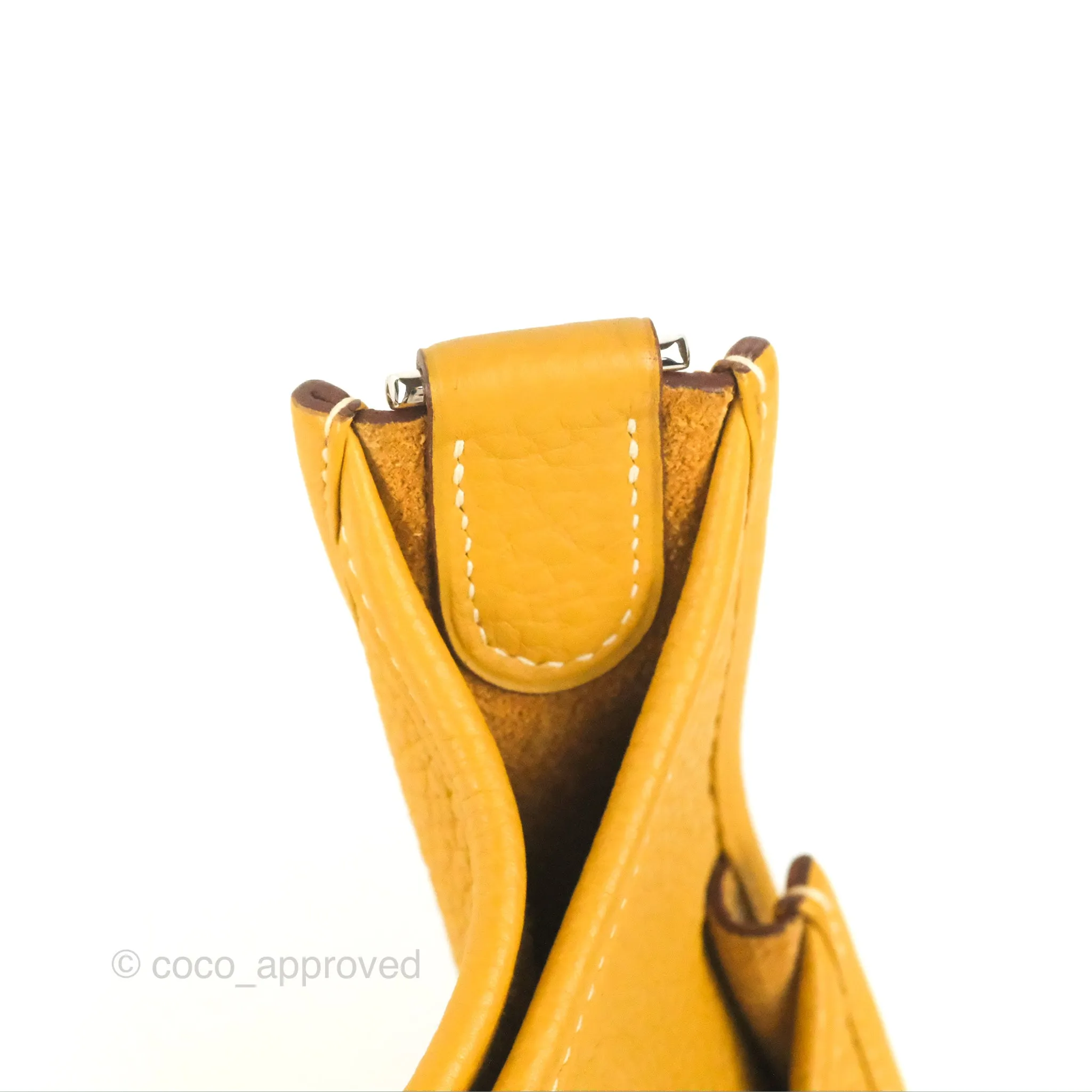 Hermes Evelyne III 29 Mustard Clemence Palladium Hardware