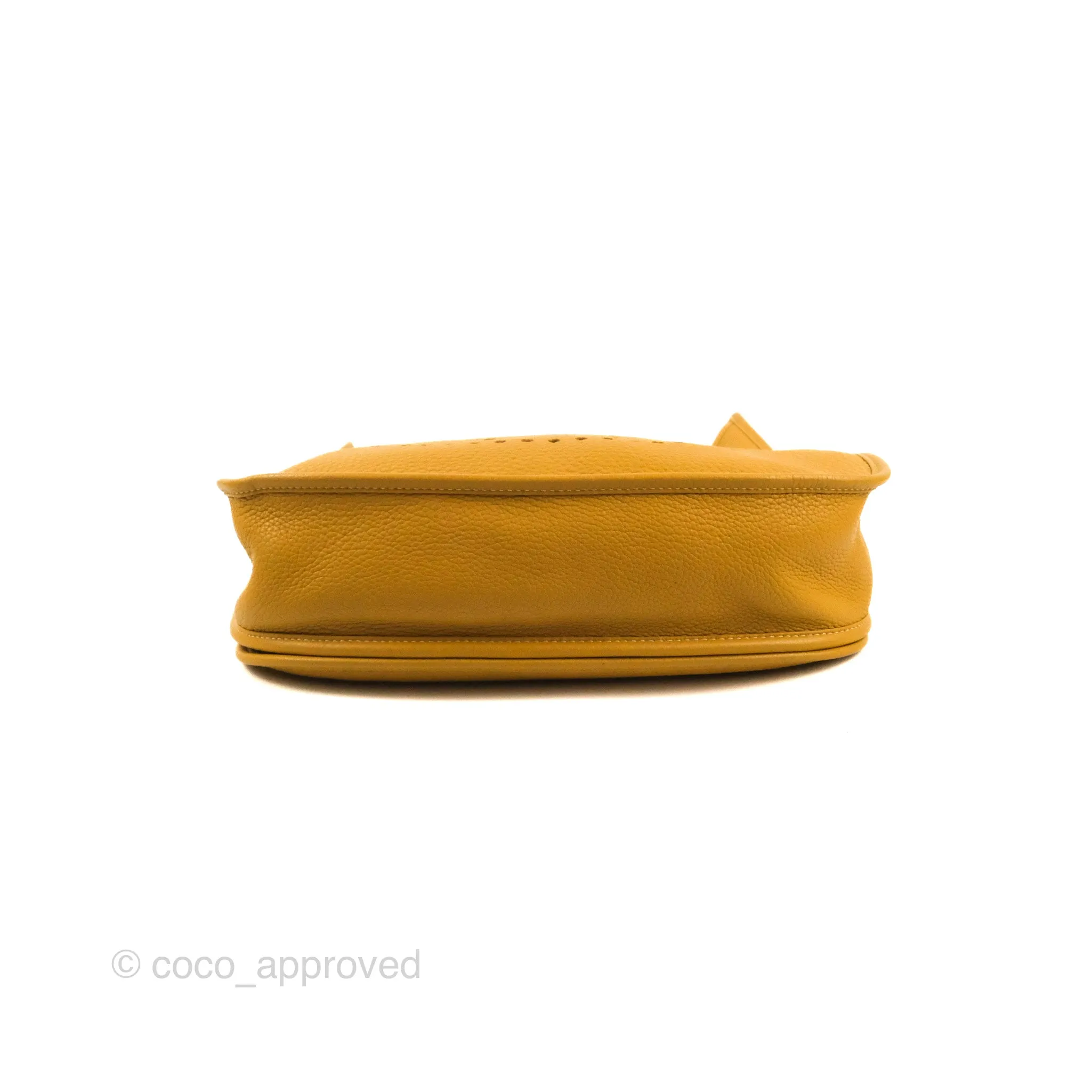 Hermes Evelyne III 29 Mustard Clemence Palladium Hardware
