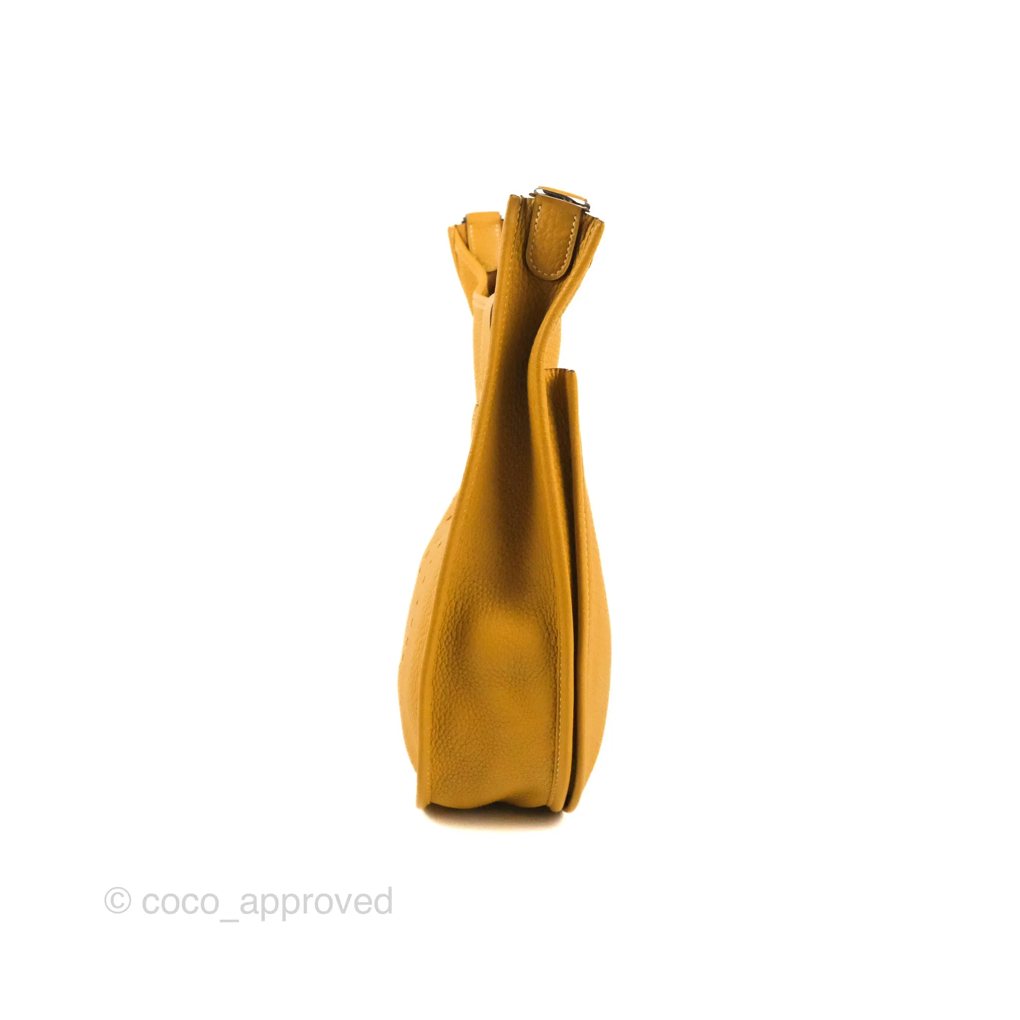 Hermes Evelyne III 29 Mustard Clemence Palladium Hardware