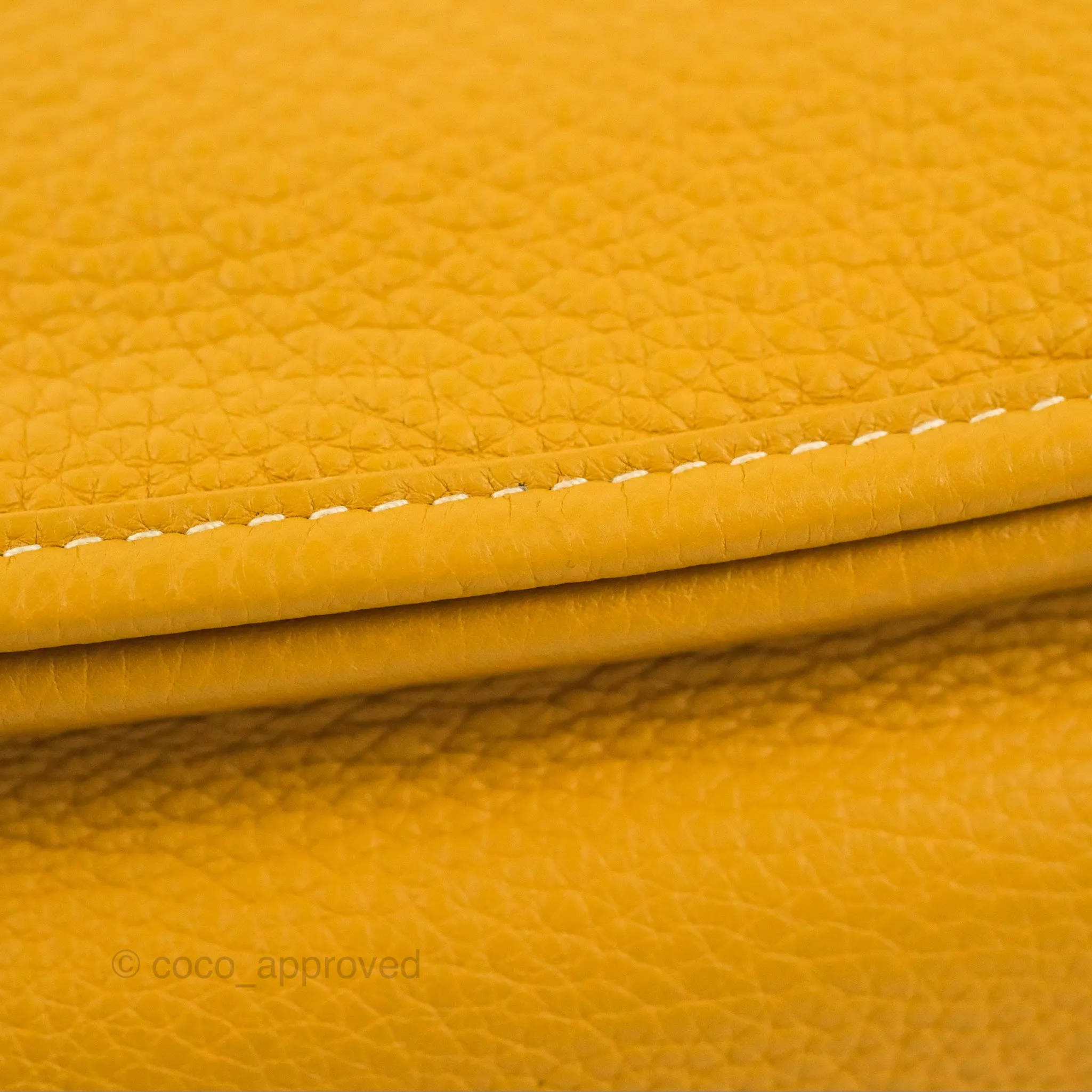 Hermes Evelyne III 29 Mustard Clemence Palladium Hardware