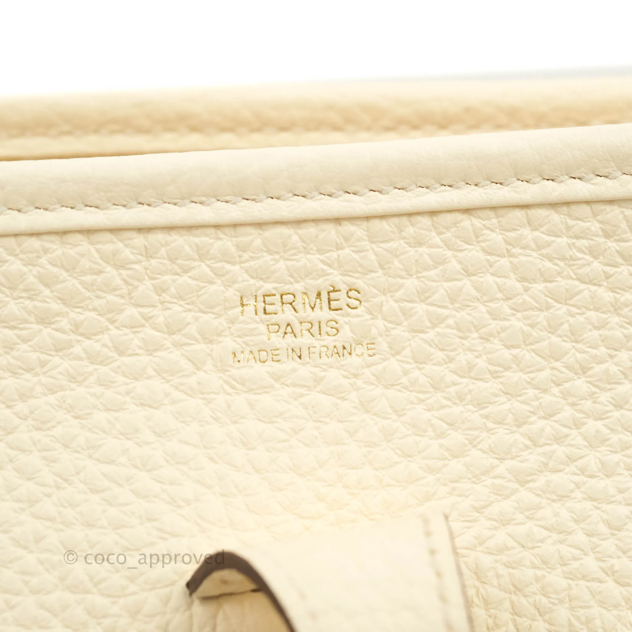 Hermes Evelyne III 29 Nata Clemence Gold Hardware