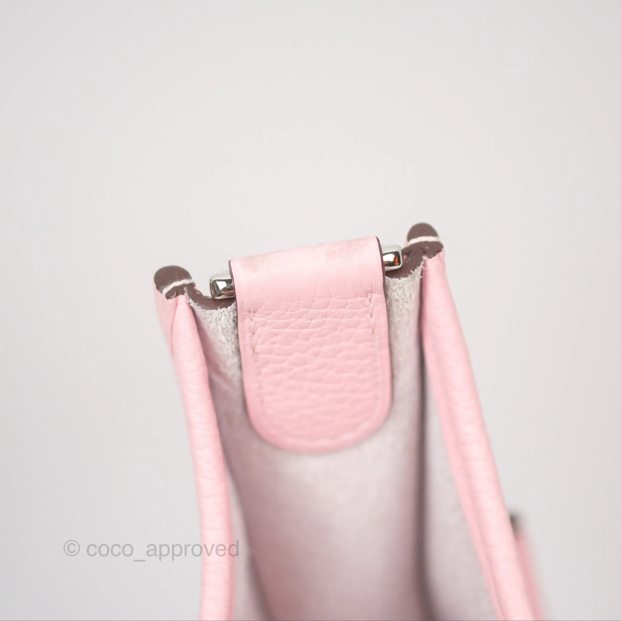 Hermes Evelyne III 29 Rose Sakura 3Q Clemence Palladium Hardware