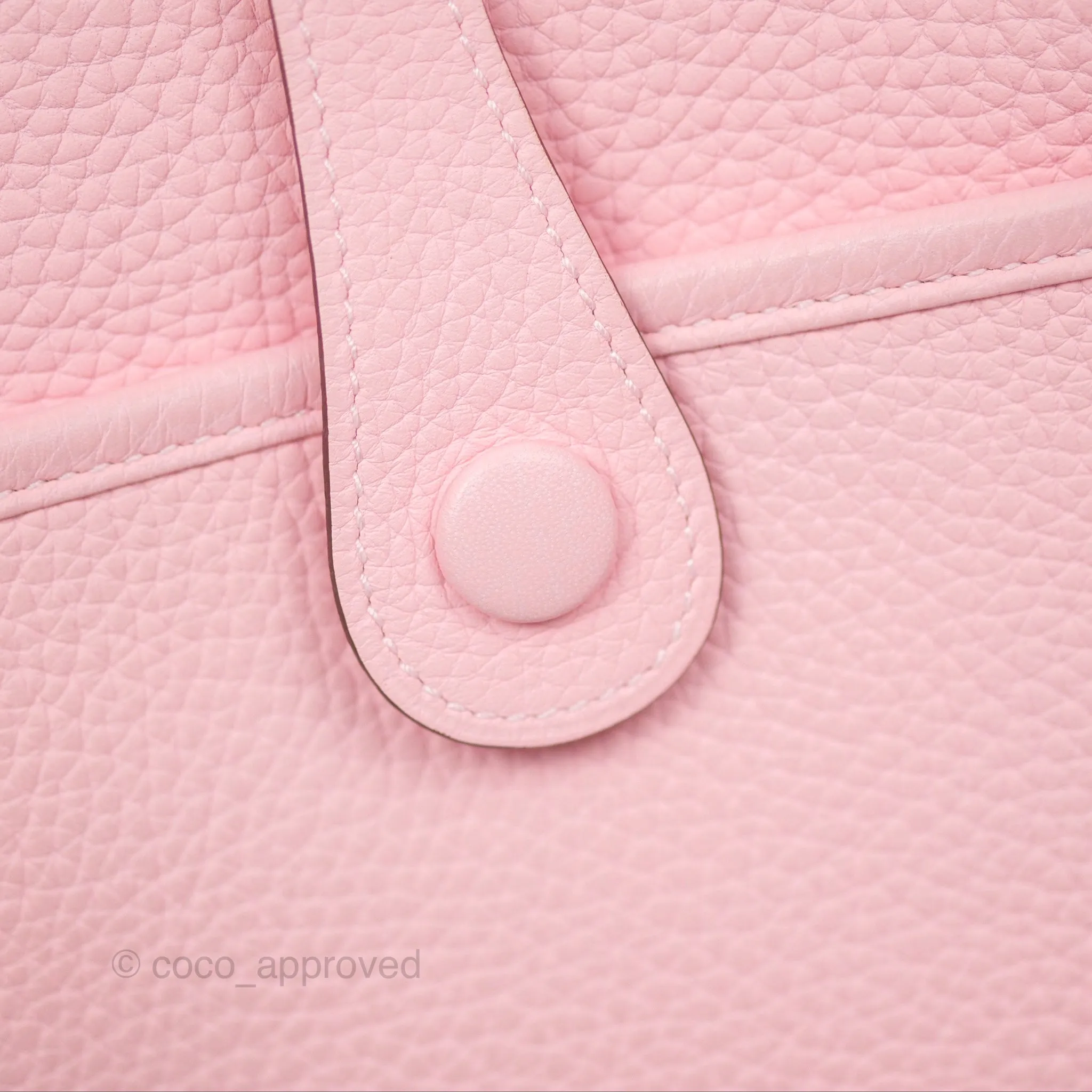 Hermes Evelyne III 29 Rose Sakura 3Q Clemence Palladium Hardware