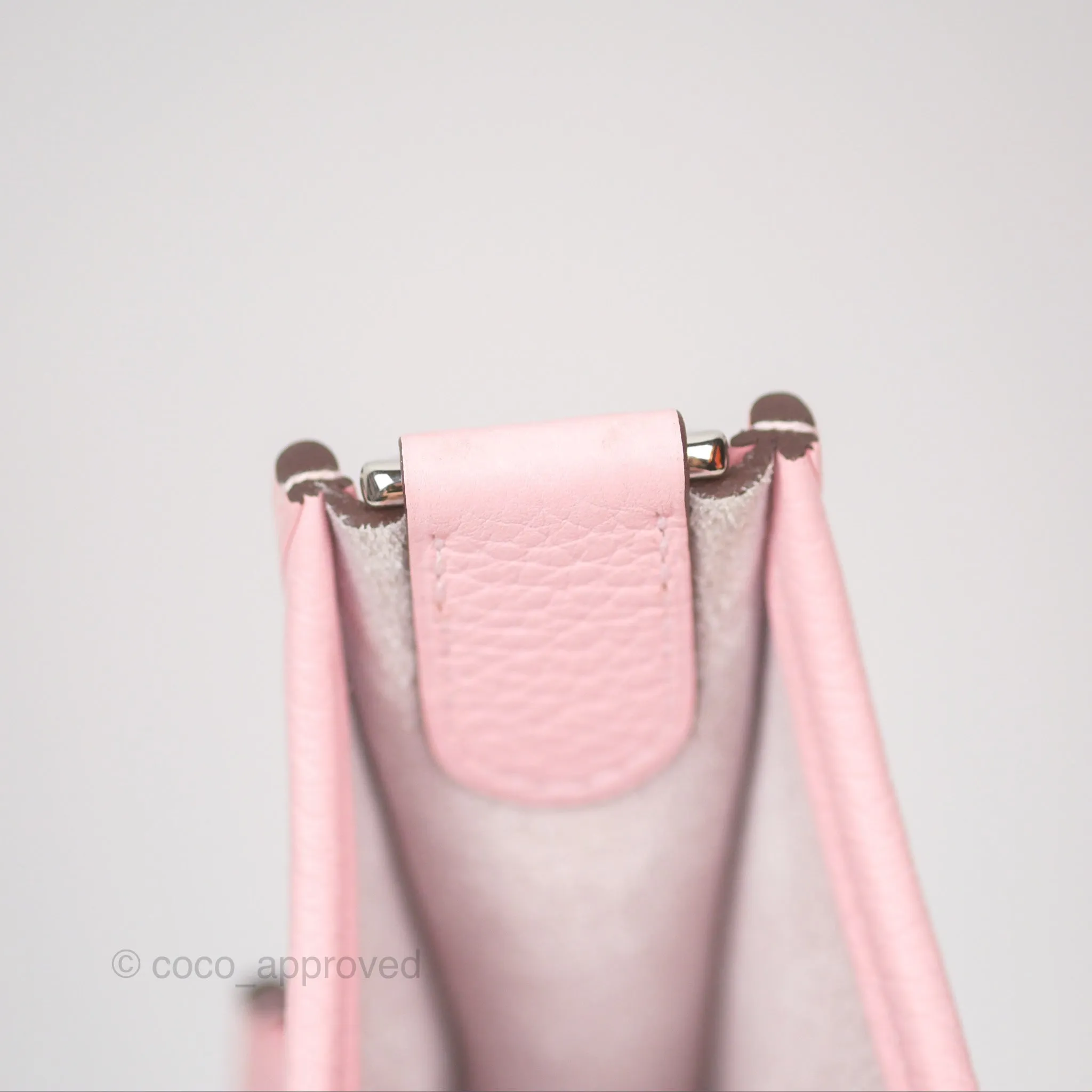 Hermes Evelyne III 29 Rose Sakura 3Q Clemence Palladium Hardware