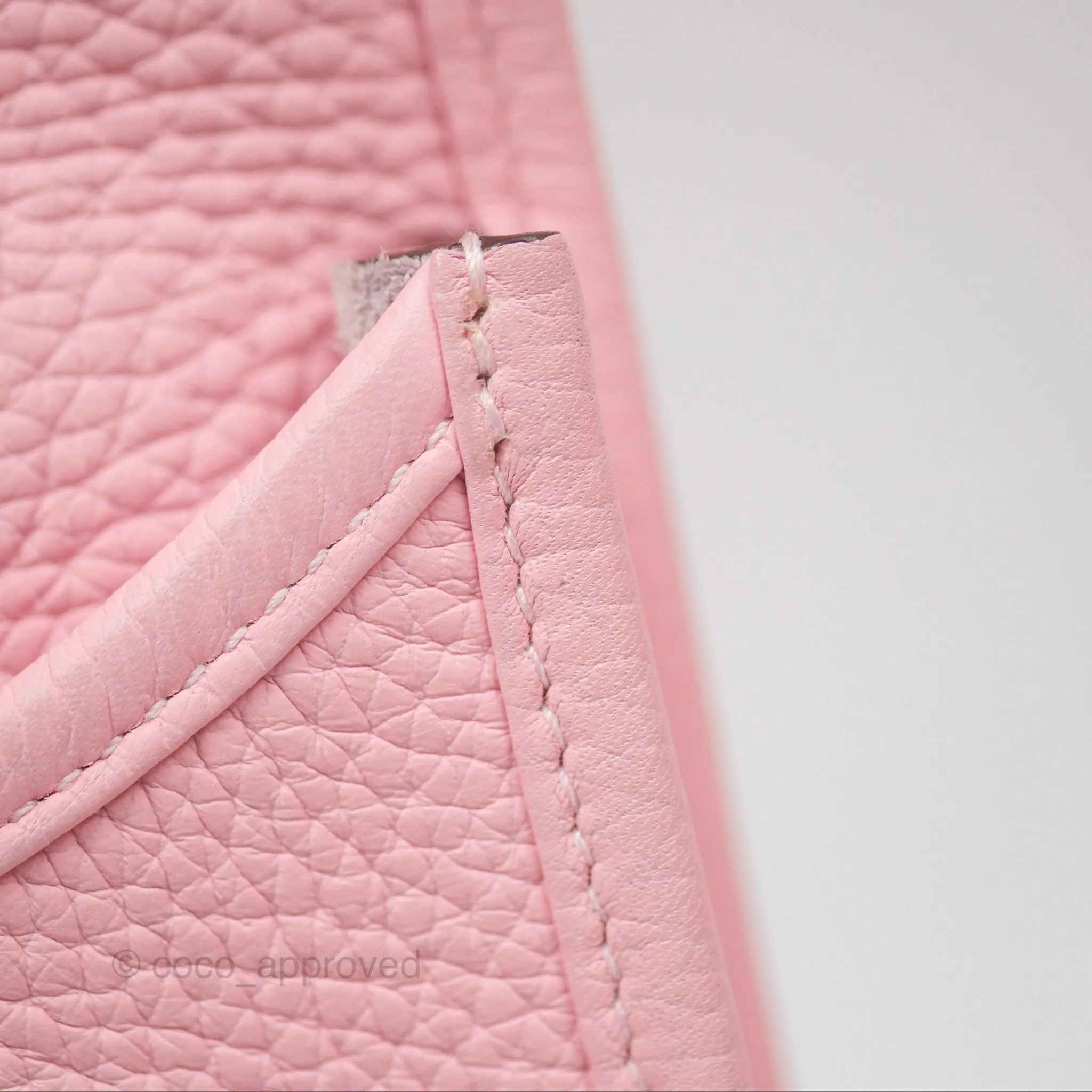 Hermes Evelyne III 29 Rose Sakura 3Q Clemence Palladium Hardware