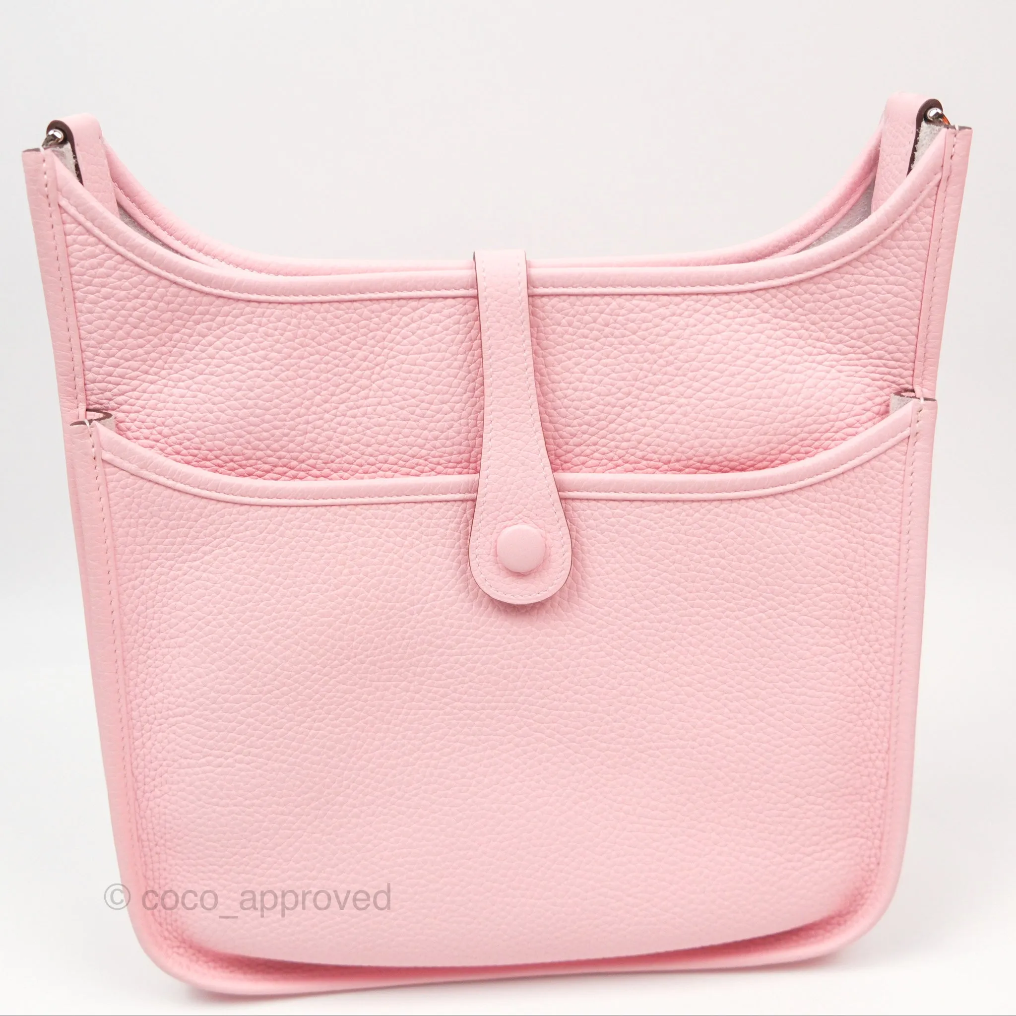 Hermes Evelyne III 29 Rose Sakura 3Q Clemence Palladium Hardware