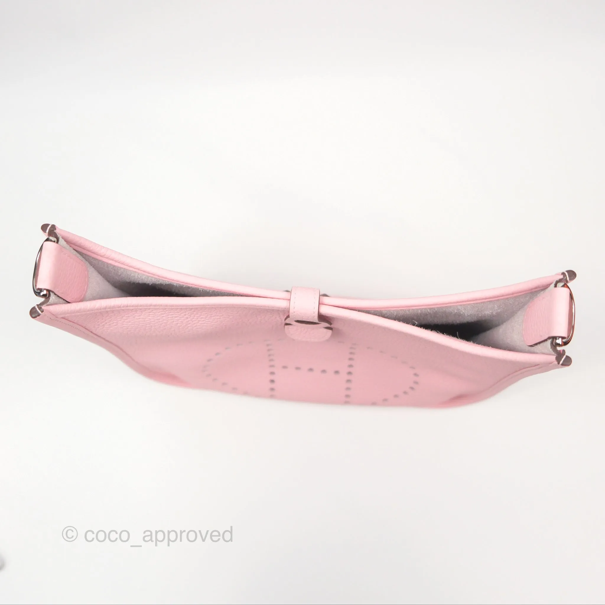 Hermes Evelyne III 29 Rose Sakura 3Q Clemence Palladium Hardware